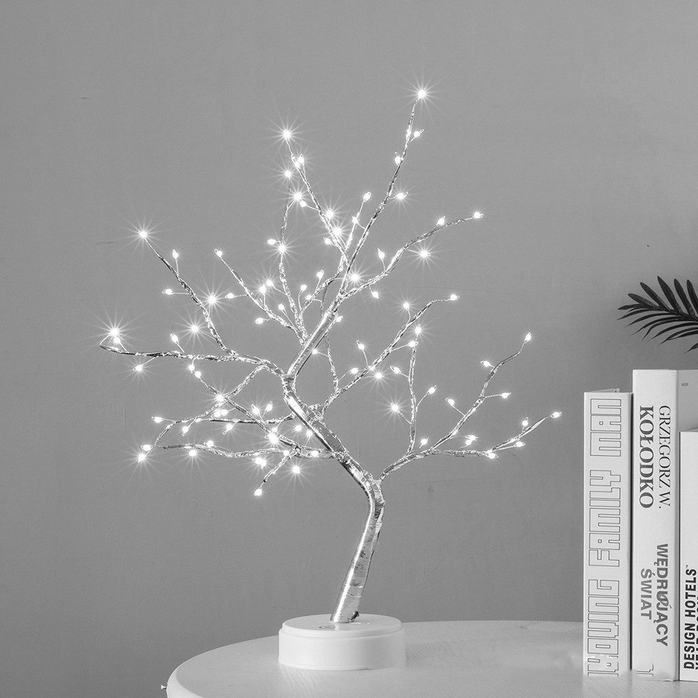 MUPOO LED Baum Künstlicher LED Bonsai Tischleuchte Dekolicht, USB-/Batterie günstig online kaufen