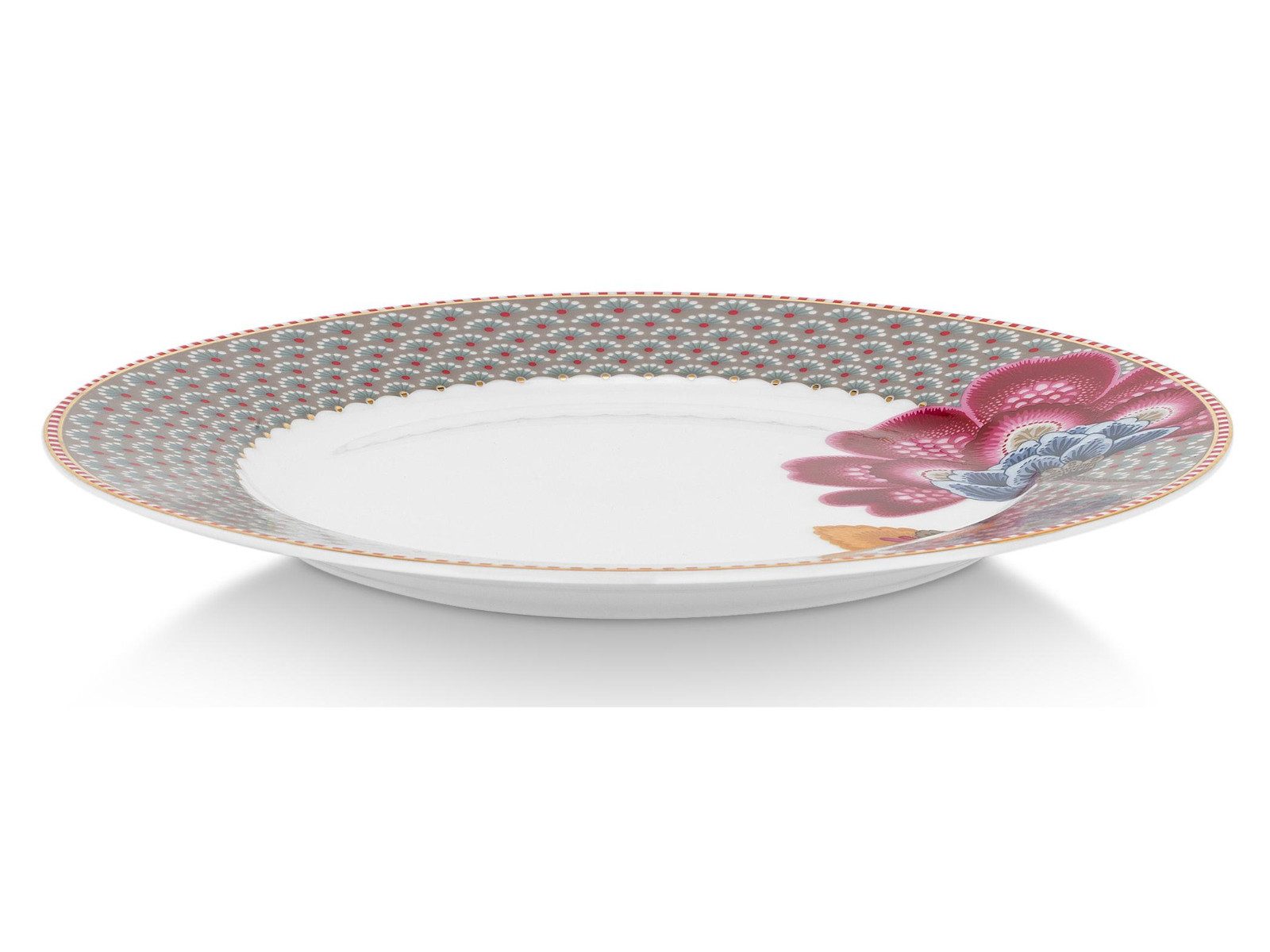 PiP Studio Frühstücksteller Blooming Tales Khaki Frühstücksteller 21cm