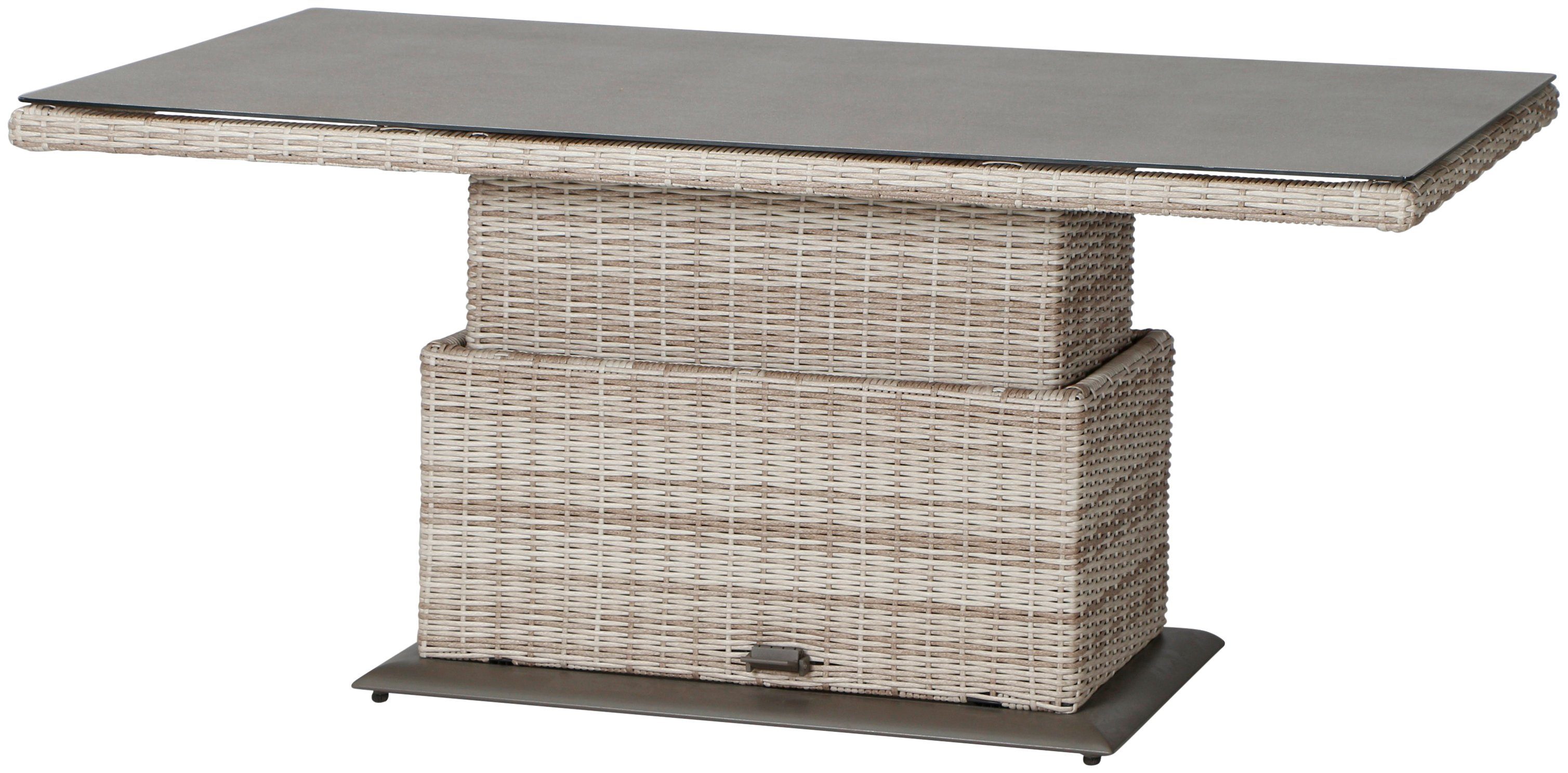 SIENA GARDEN Gartentisch »Soria«, Aluminium, stufenlos verstellbar