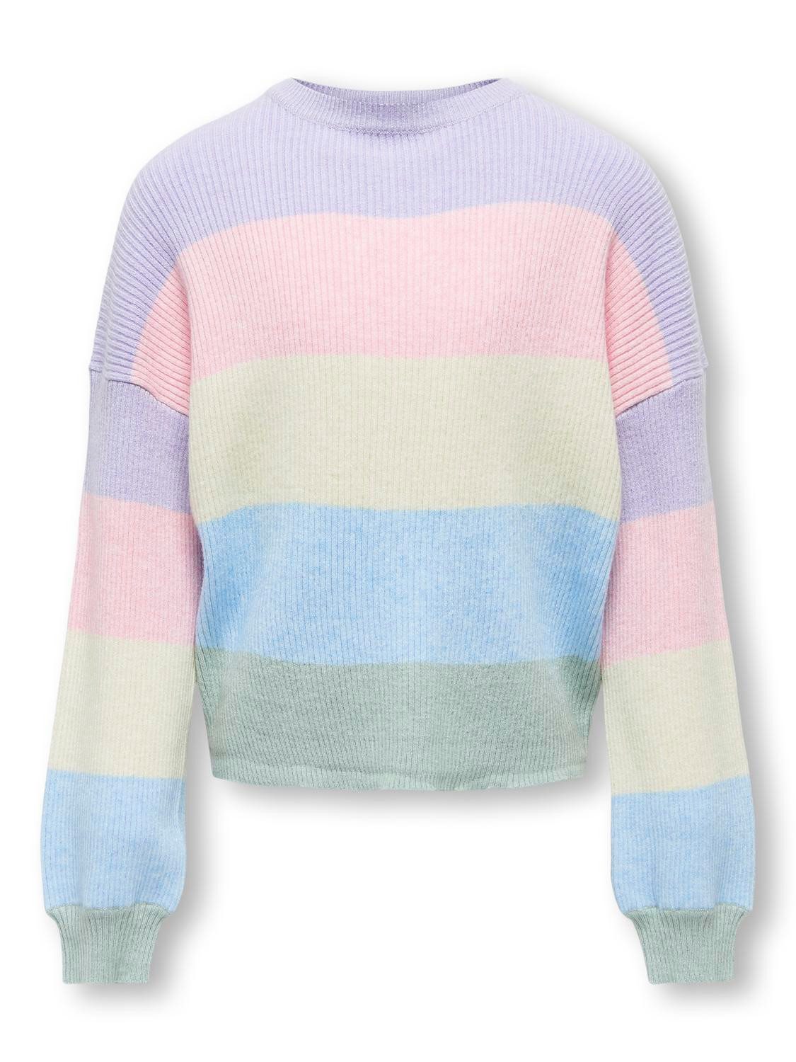 KIDS ONLY Вязаные свитера KOGSANDY L/S STRIPE PULLOVER KNT NOOS