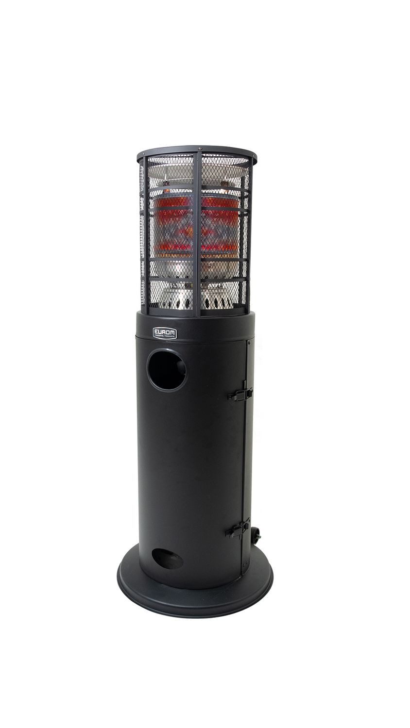 Saro Terrassenstrahler Gasheizstrahler-Area Loungeheater, mit Schutzgitter, Metall, Schwarz