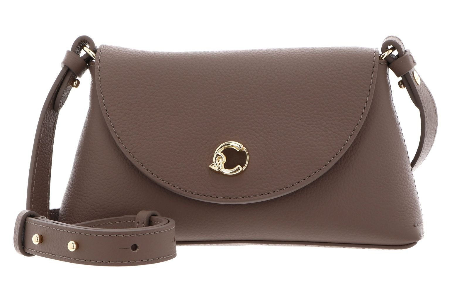 COCCINELLE Umhängetasche Mini Bag Double Grainy Leather, aus echtem Rindsleder