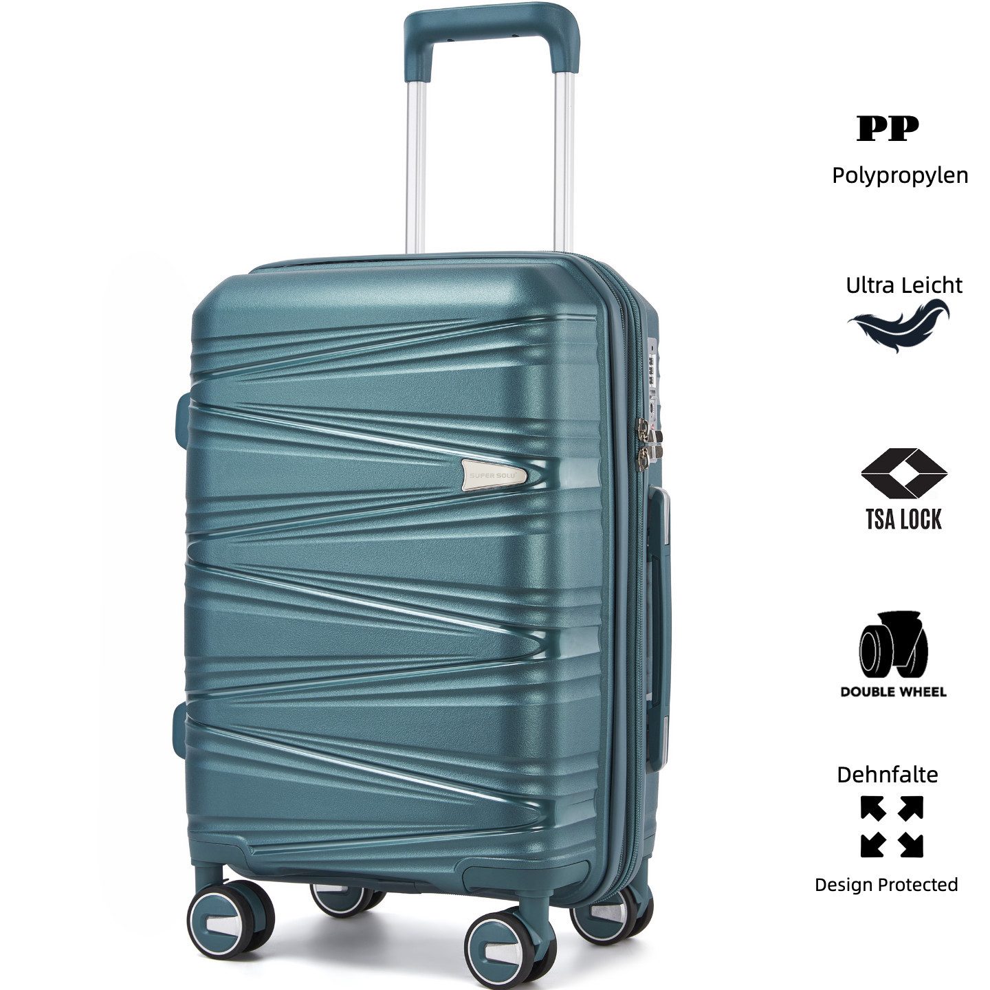 Super Solu Hartschalen-Trolley 28 Zoll Hartschalenkoffer aus Polypropylen, günstig online kaufen