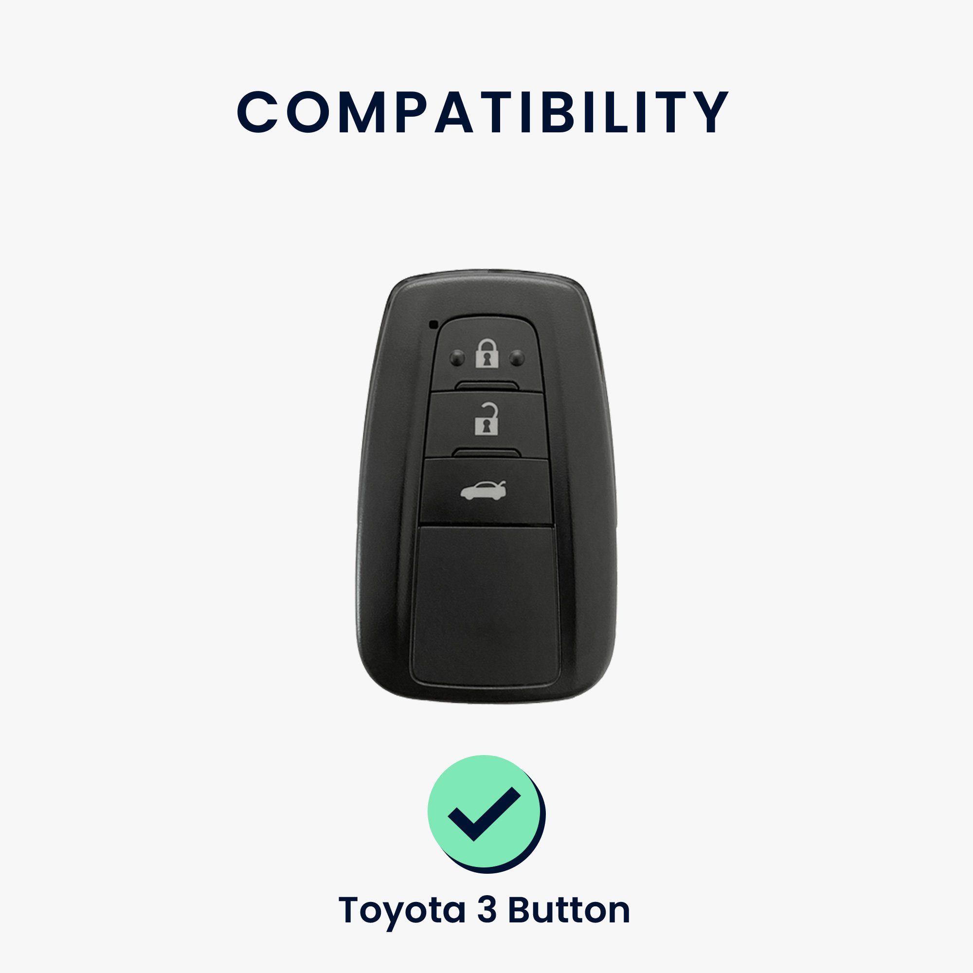 kwmobile Schlüsseltasche Autoschlüssel Hülle für Schlüssel Schlüsselhülle Cover Toyota, Case