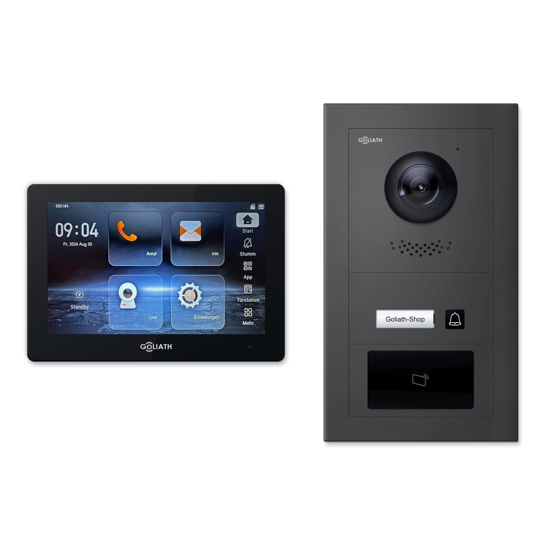 Goliath Intercom Video-Türsprechanlage Premium 2-Draht GL-HB110M – 1 Familie