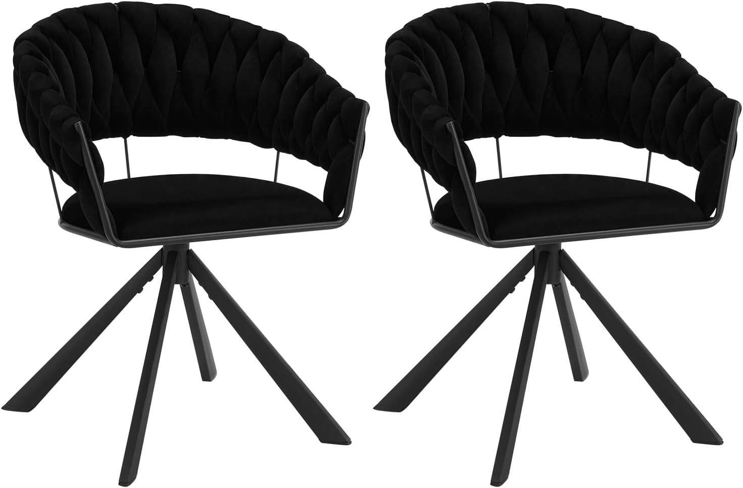 EUGAD Esszimmerstuhl (2 St), drehbar, modern, Samt Stuhl, Polsterstuhl günstig online kaufen