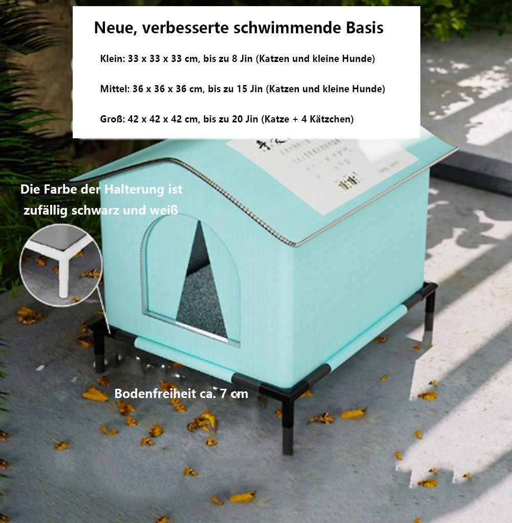 Ledander Tierhaus Katzenhaus Für Draußen Winterfest Wetterfester Haustierha günstig online kaufen