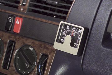 HR Autocomfort Raumthermometer Historisches 1982er Bimetall Thermometer Richter mit Reliefskala in 3D selbstklebend