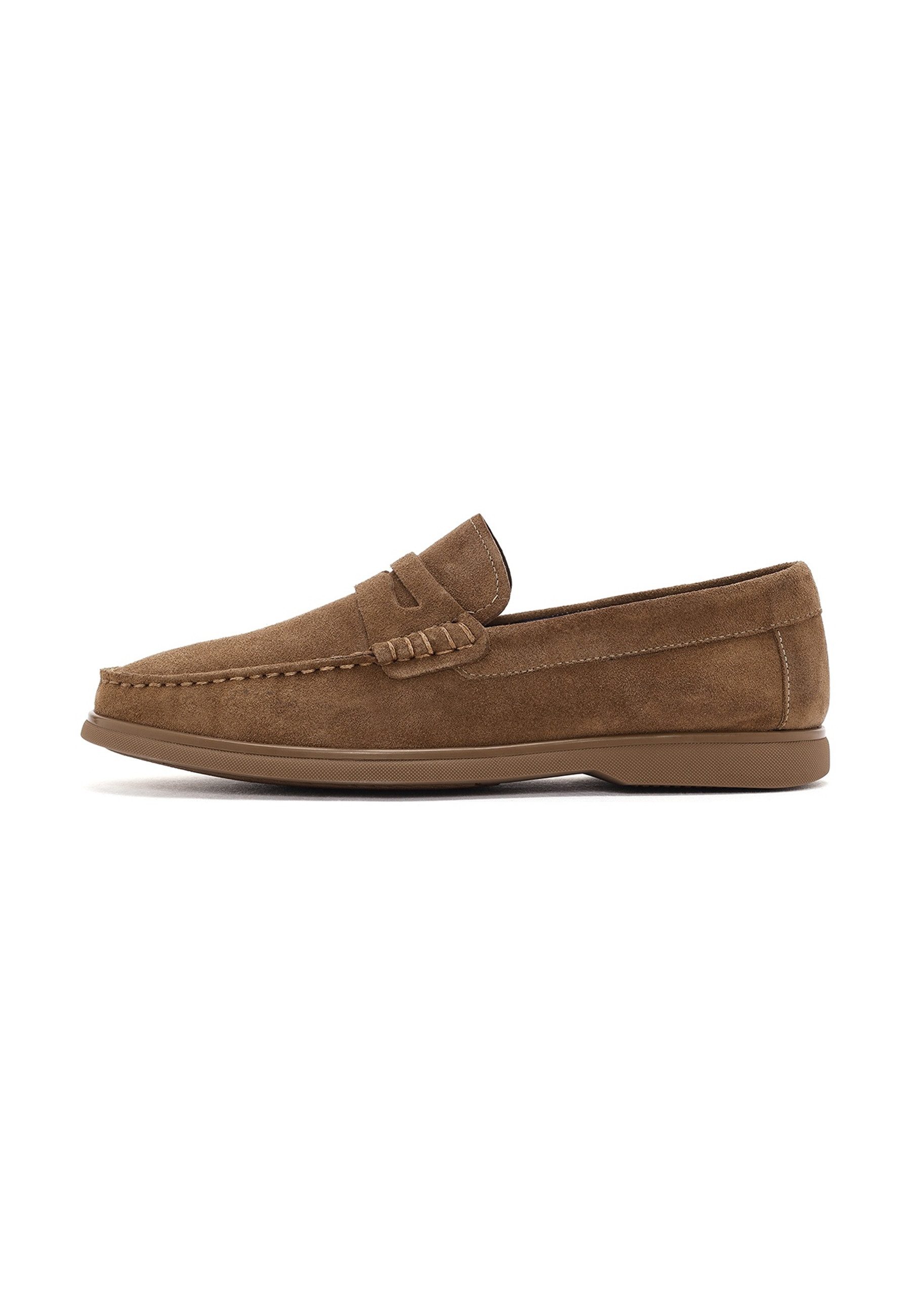 Derimod Lässige Loafer aus Veloursleder Loafer Echtes Wildleder, Lederfutter, Gummisohle, Slip-On-Stil
