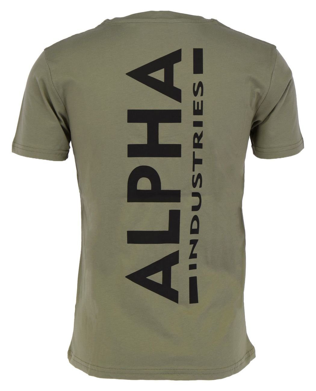Alpha Industries  T-Shirts & Poloshirts Backprint T-Shirt - olive/black günstig online kaufen