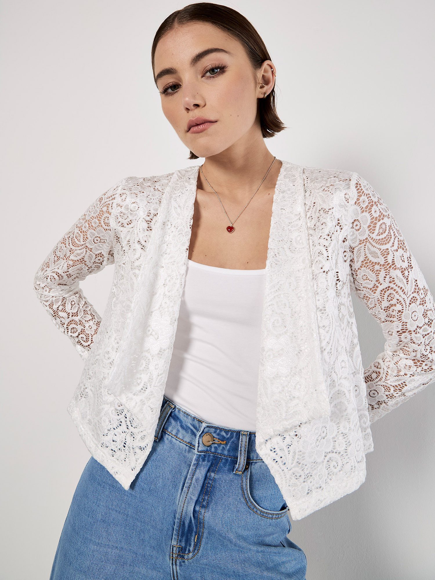 Apricot Boleroblazer Spitzen-Blazer, mit Revers günstig online kaufen