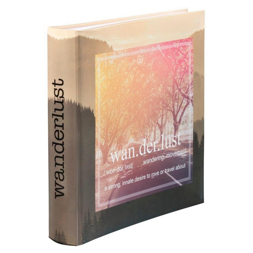 Hama Fotoalbum Jumbo-Album Wanderlust 30x30 cm, 100 weiße Seiten Foto Album
