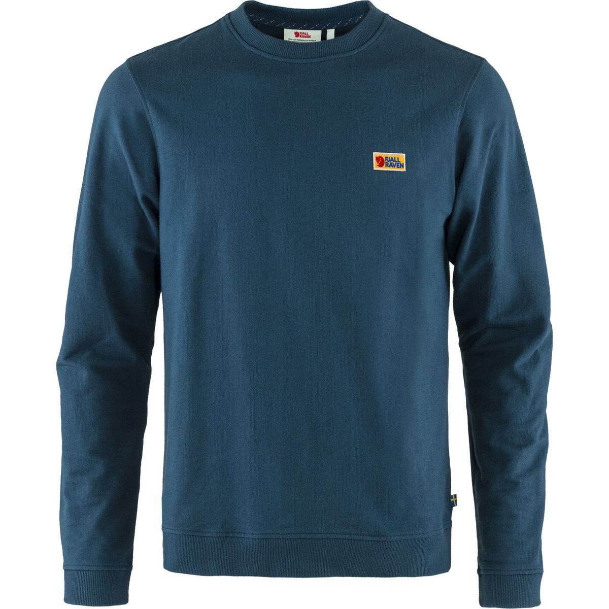 Fjällräven Sweatshirt Vardag Sweater M Zeitloser Pullover aus Bio-Baumwolle mit gerippten Details, ideal für