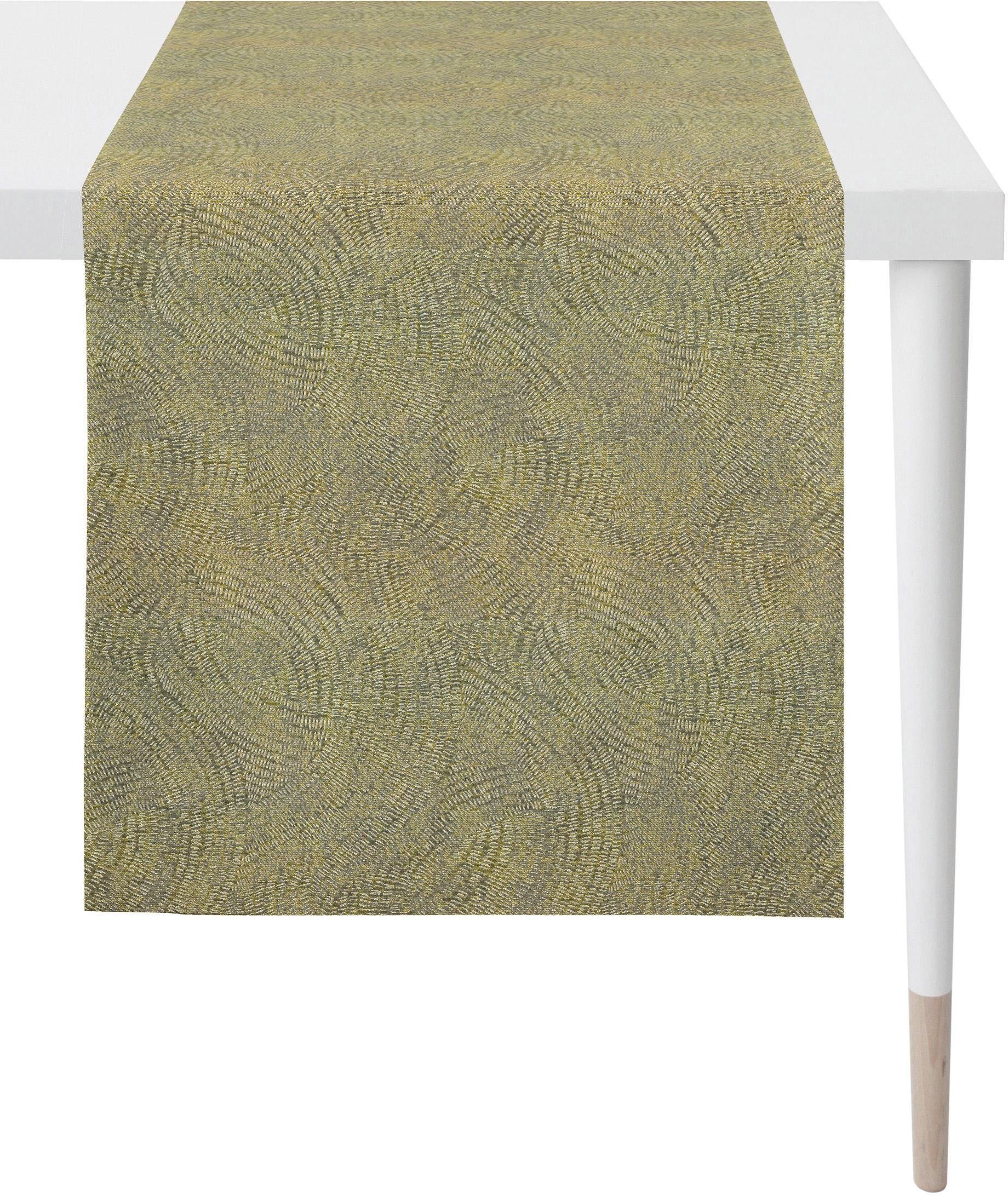 APELT Tischläufer 1102 Loft Style, Jacquard (1-tlg) hellgrün/grau