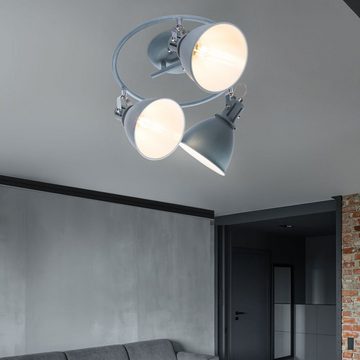 etc-shop LED Deckenleuchte, Warmweiß, Decken Lampe Rondell Spot Beleuchtung Wohn Zimmer Strahler
