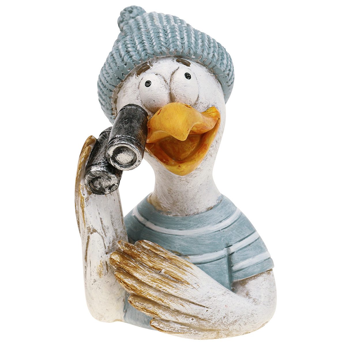 Viana Dekofigur Maritime Tischdeko Möwe Set Blau Weiß Silber 11cm 2 Stk günstig online kaufen