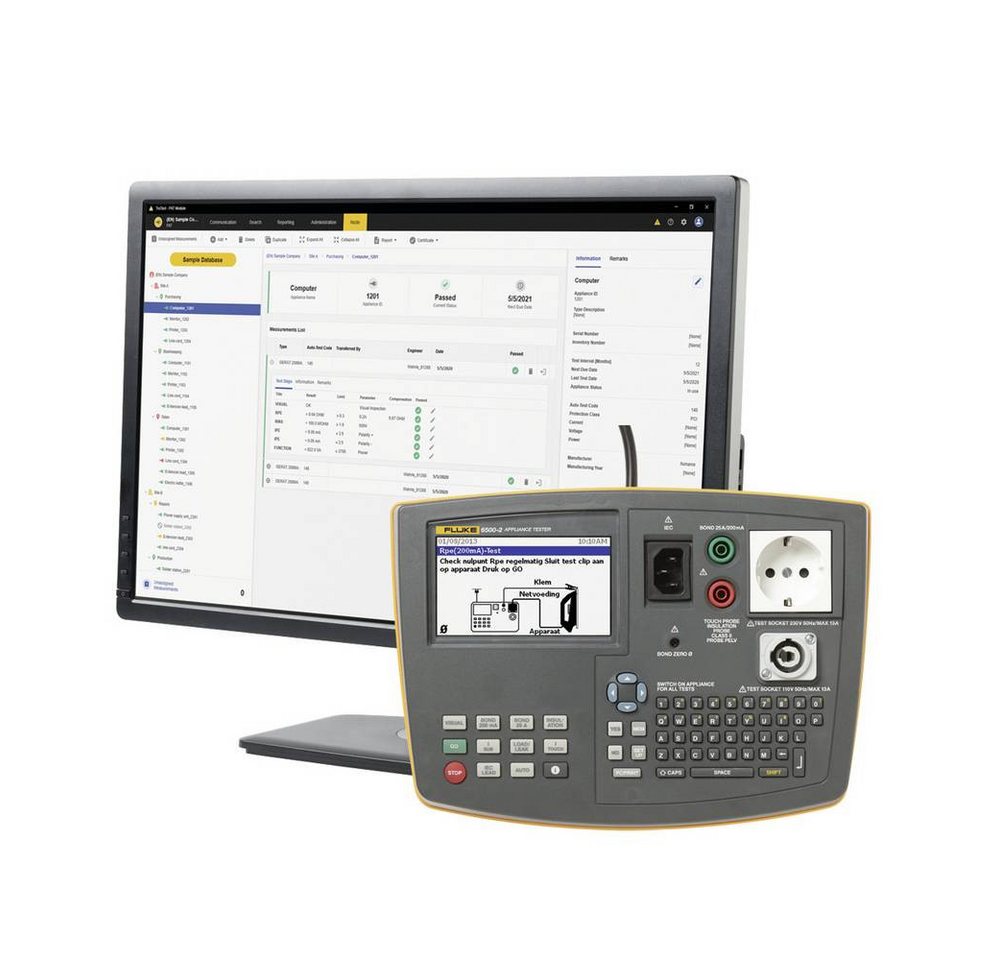 Thumbnail - Fluke Multimeter Tragbarer Gerätetester, Kit, DE inklusive TruTest