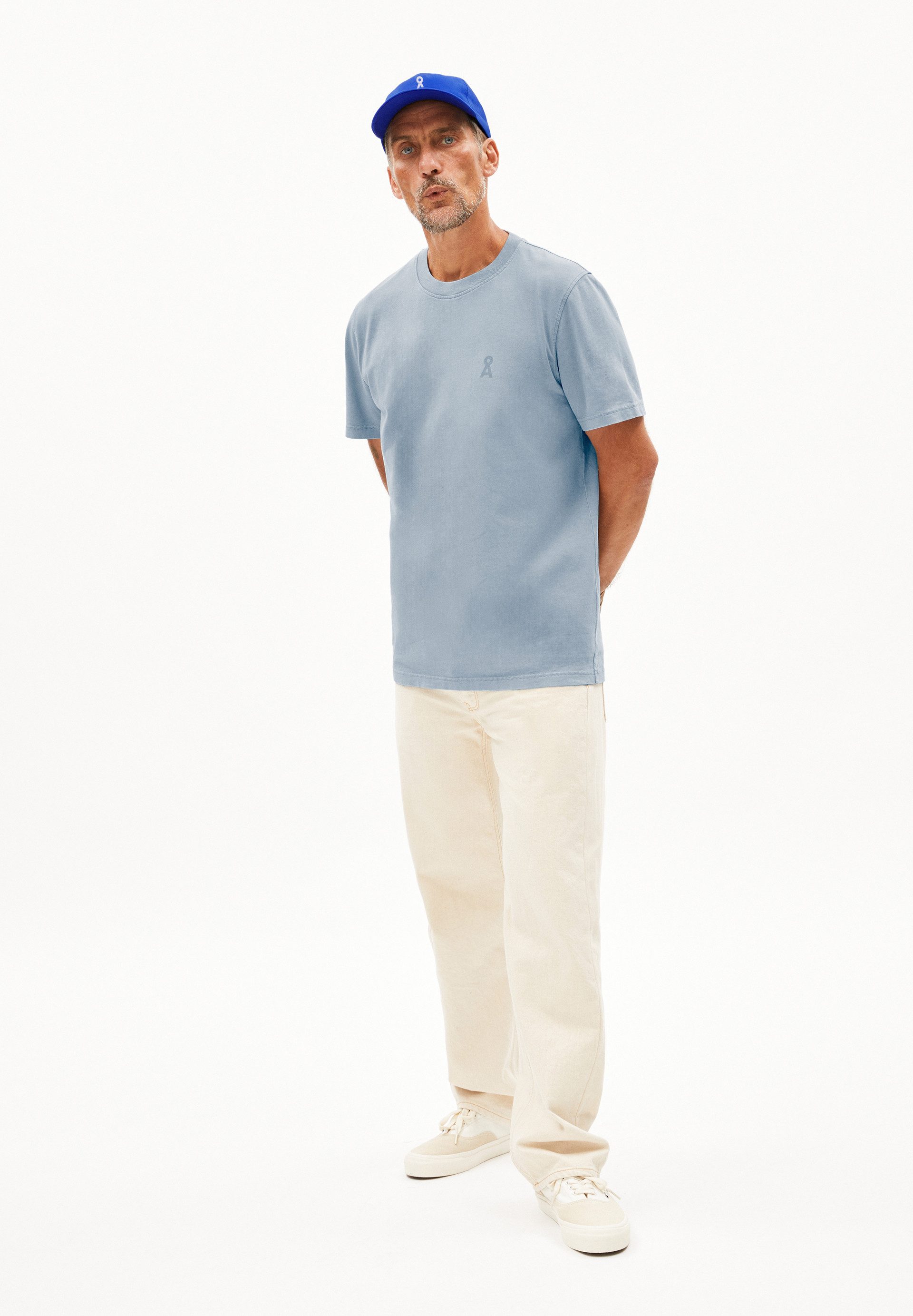 Armedangels Print-Shirt MAARKOS GMT DYE Rundhalsausschnitt günstig online kaufen