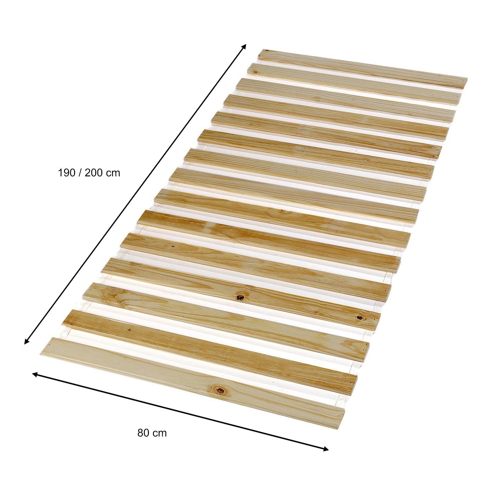 E Kiefer IDIMEX, Lattenrost Lattenrost Massivholz verstellbar, in Kopfteil Fußteil nicht nicht natur verstellbar, mit Latten Rollrost aus »15«, 15 für