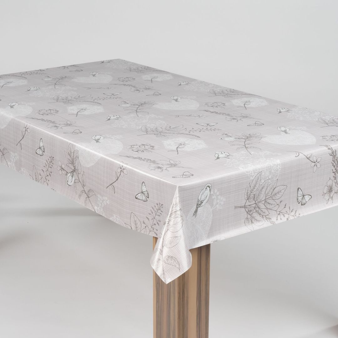 laro Tischdecke laro Wachstuch-Tischdecke Wachstischdecke Schmetterling günstig online kaufen