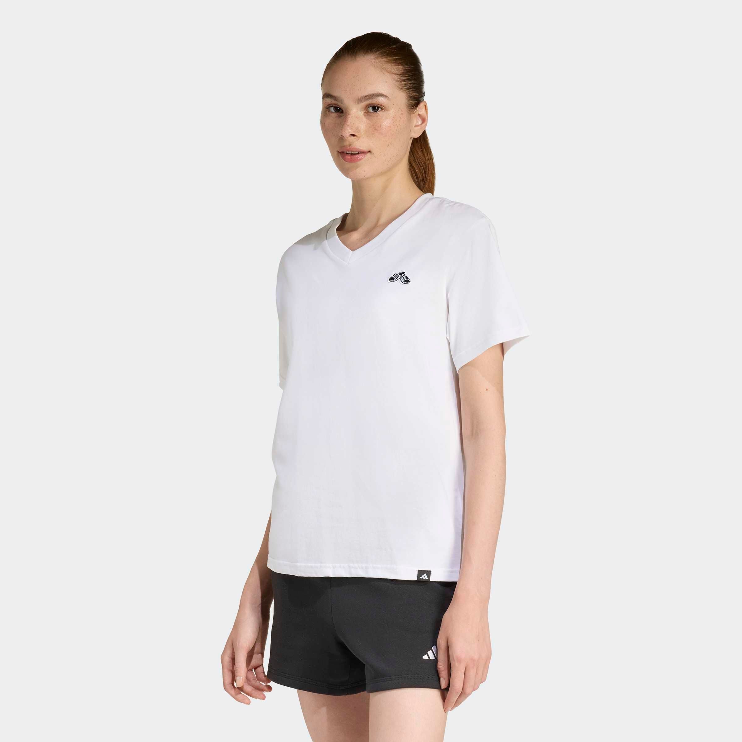 adidas Sportswear T-Shirt SUMMER SLIDE GRAPHIC MIT V-AUSSCHNITT günstig online kaufen