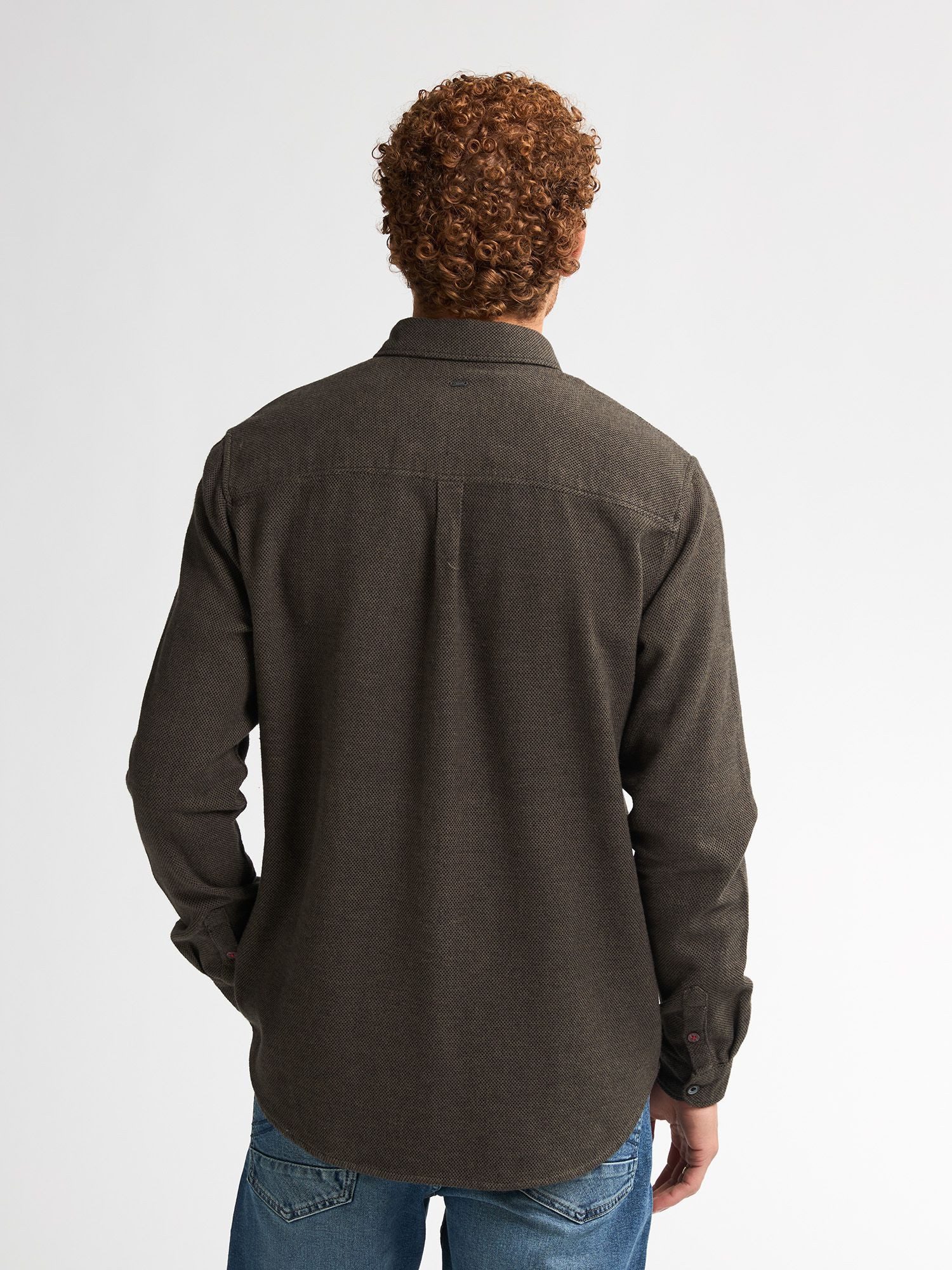 Petrol Industries Langarmhemd Men Shirt Long Sleeve Uni