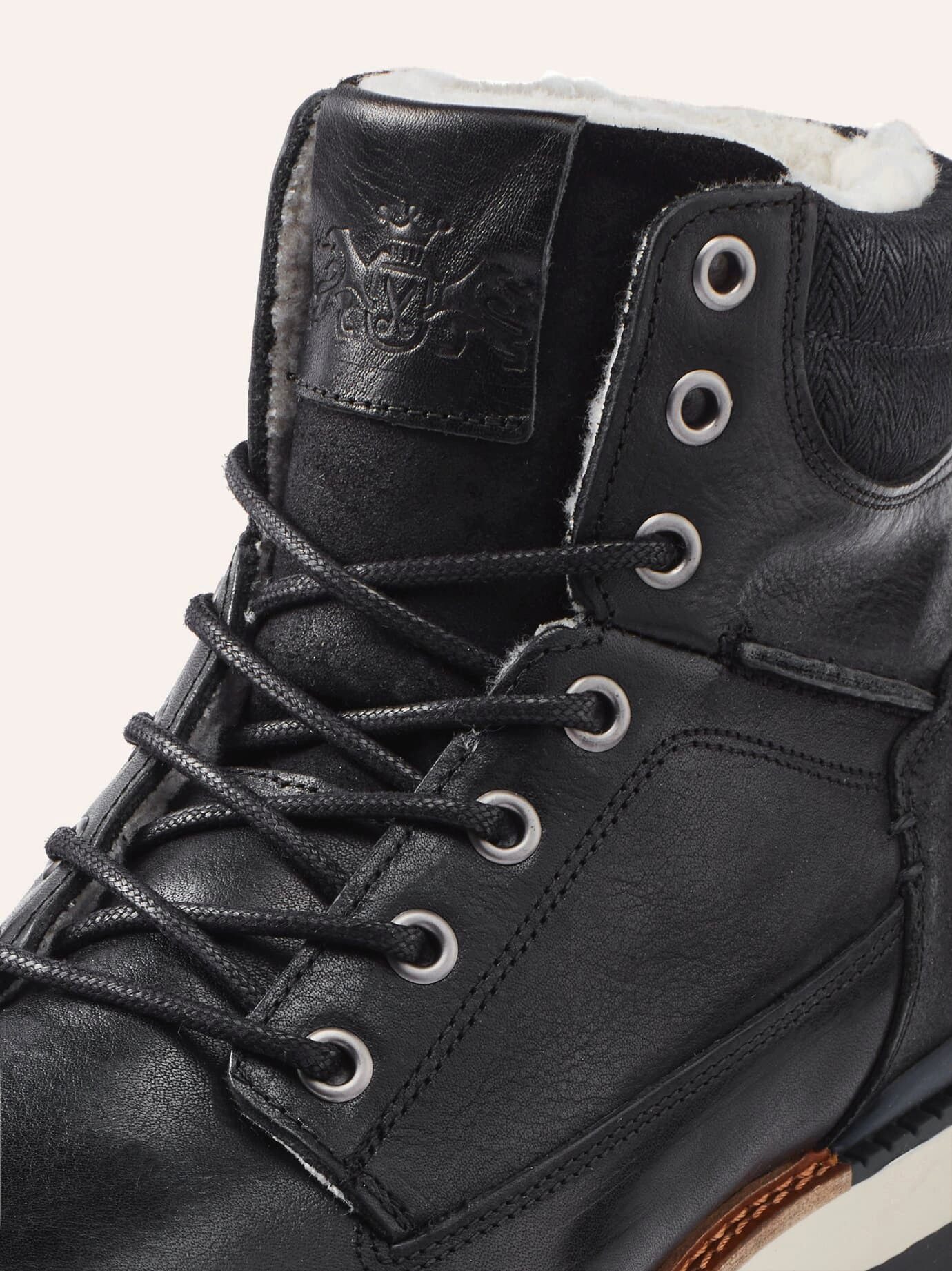 Walbusch Herren Thermo Stiefel Rindleder warm gefüttert Profilsohle Weite G Stiefel Seitlicher Reißverschluss, herausnehmbare Decksohle, rutschfest – Bild 4 von 5