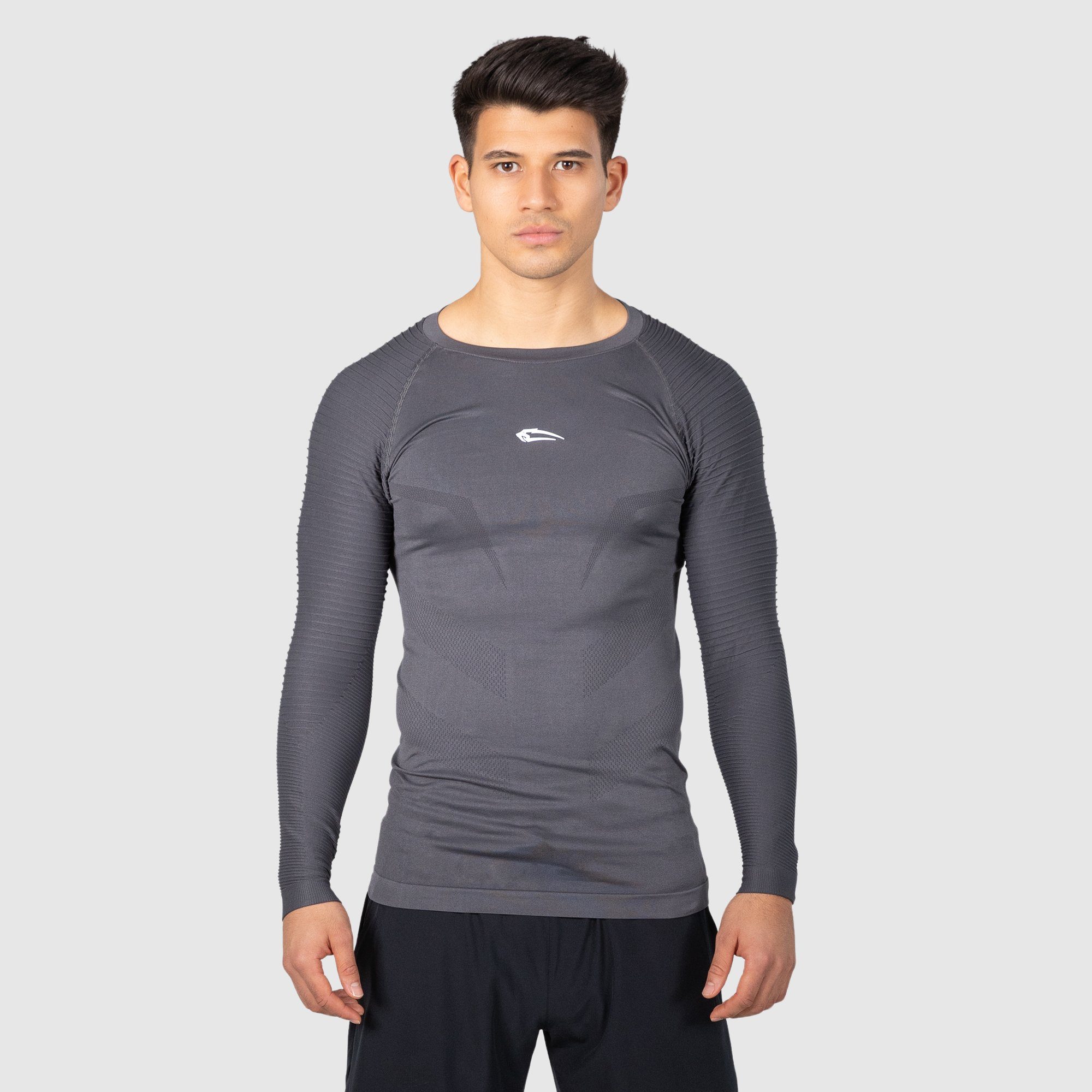 Smilodox Samson Seamless Anthrazit Longsleeve