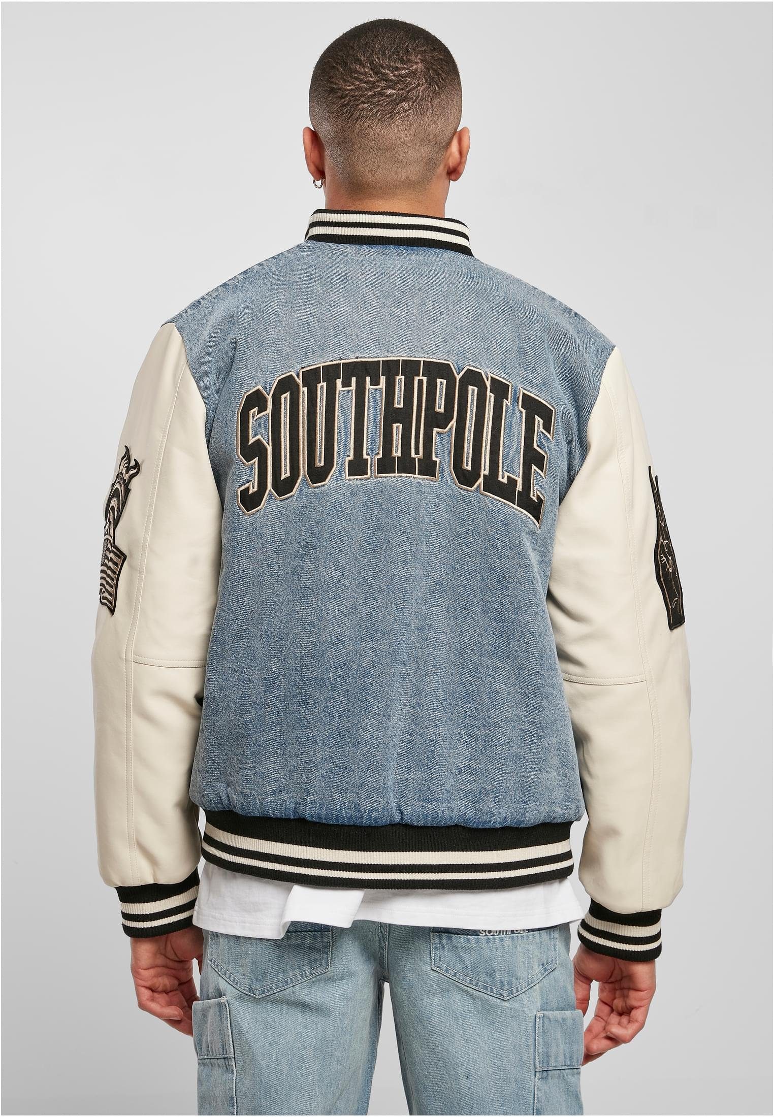 College Southpole Jacket (1-St) Denim Collegejacke Herren Southpole