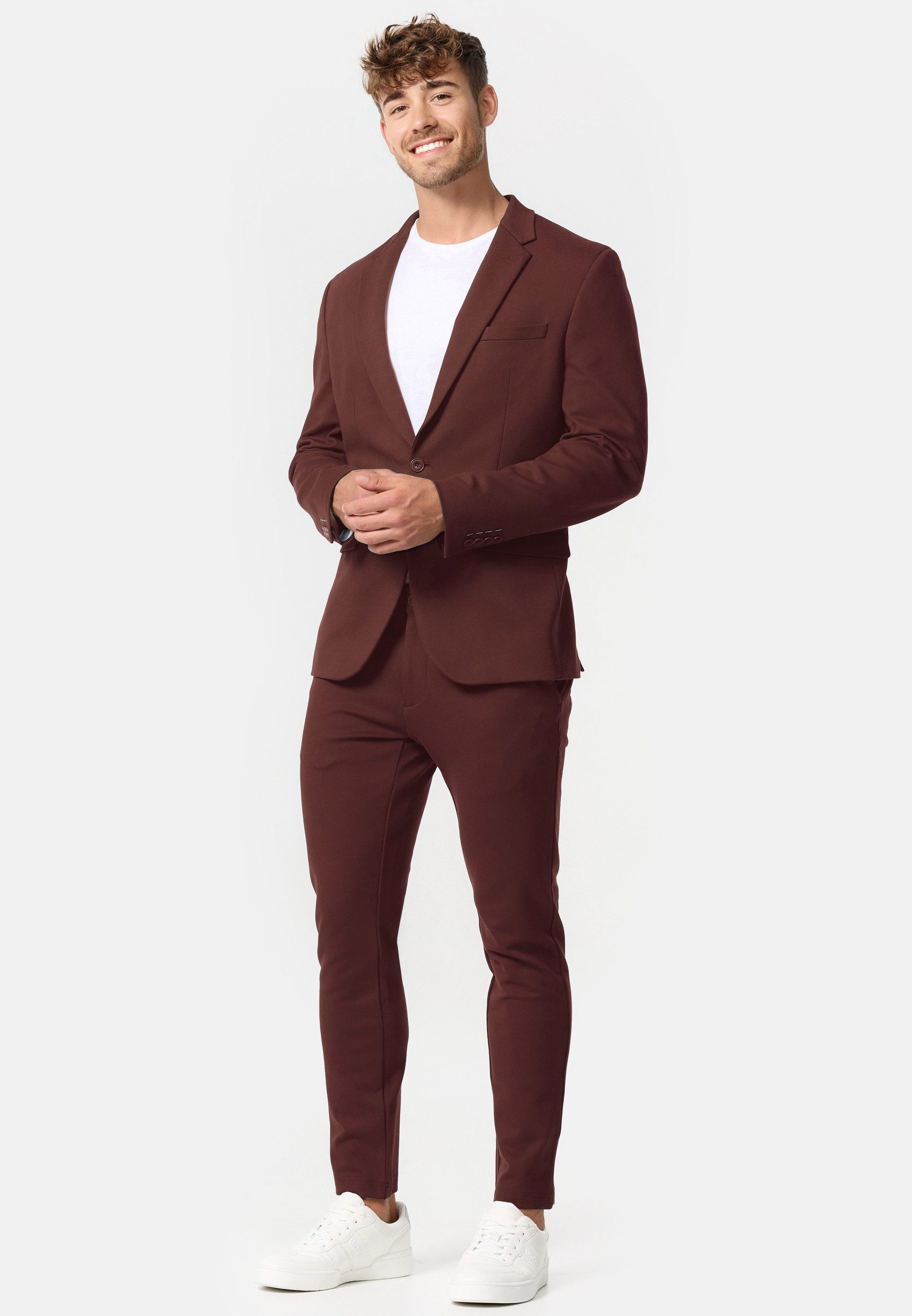 Jeff Anzugsakko Herren JFEzra Sakko Herrensakko Jacket mit schmal geschnittenem Revers