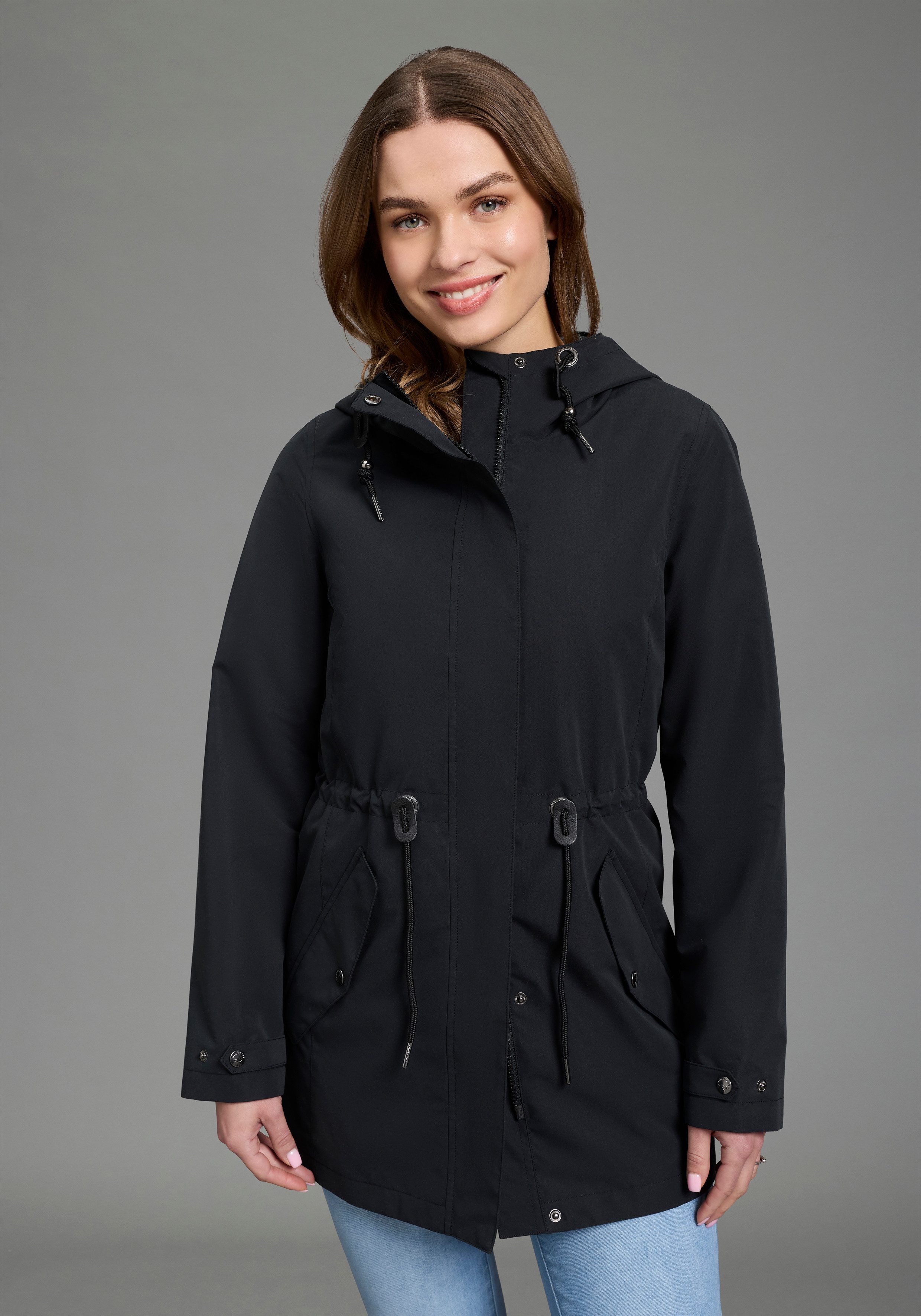 KangaROOS Outdoorjacke Übergangsjacke mit Kapuze und Kordelzug. € 99,99, (€ 99,99 pro 1 Stk).