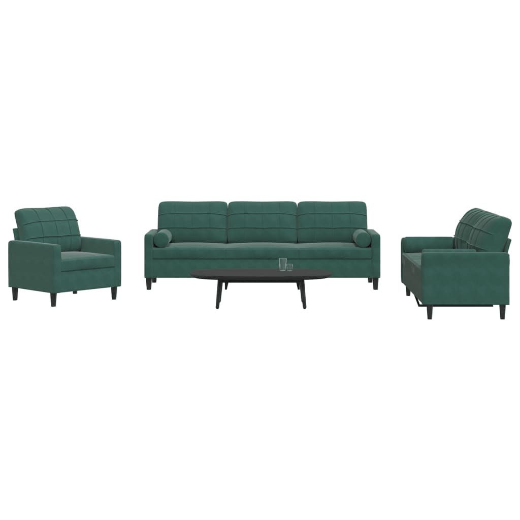 vidaXL Sofa 3-tlg. Sofagarnitur mit Kissen günstig online kaufen