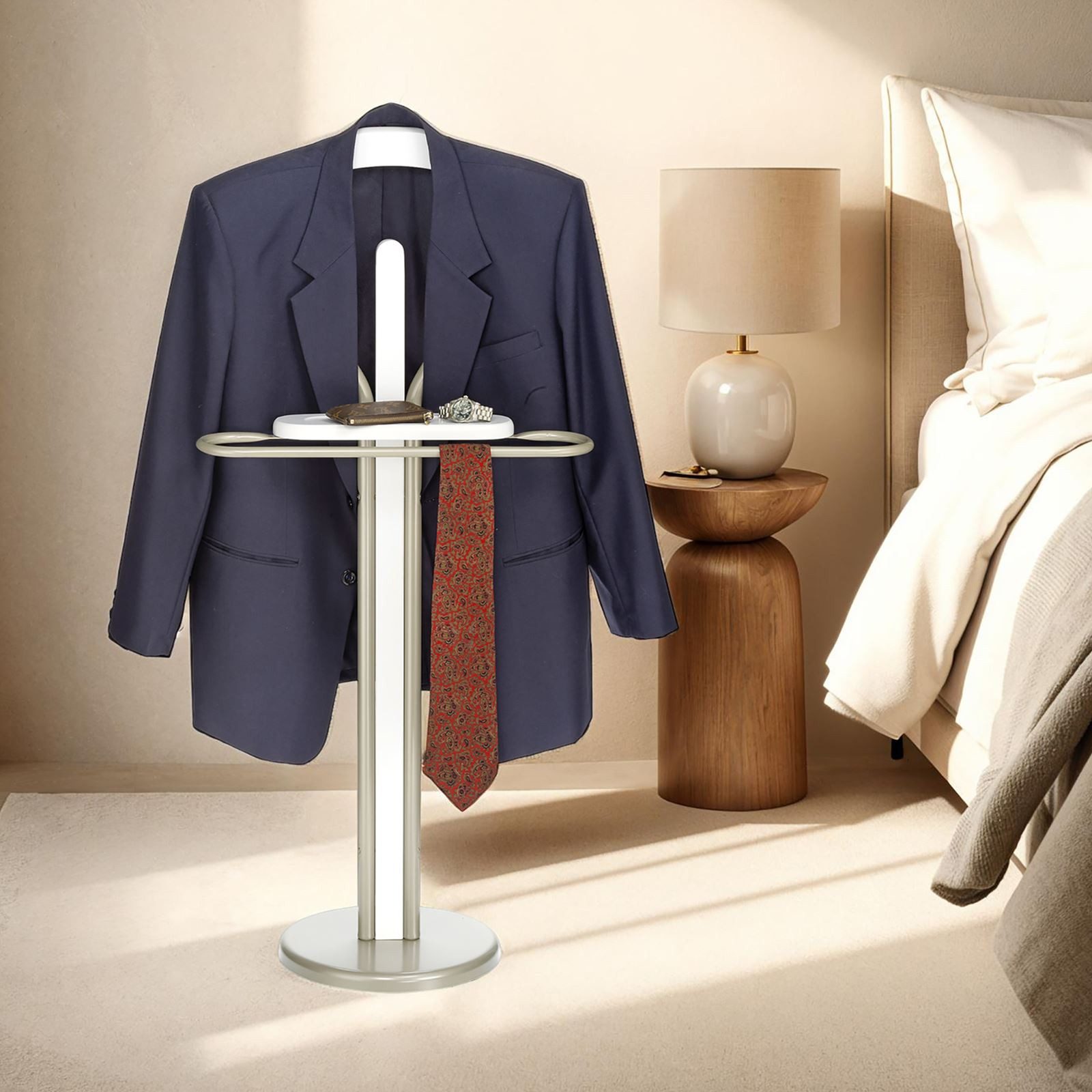 IDIMEX Herrendiener FABIO, Stummer Diener mit Kleiderbügel, Hosenbügel und günstig online kaufen