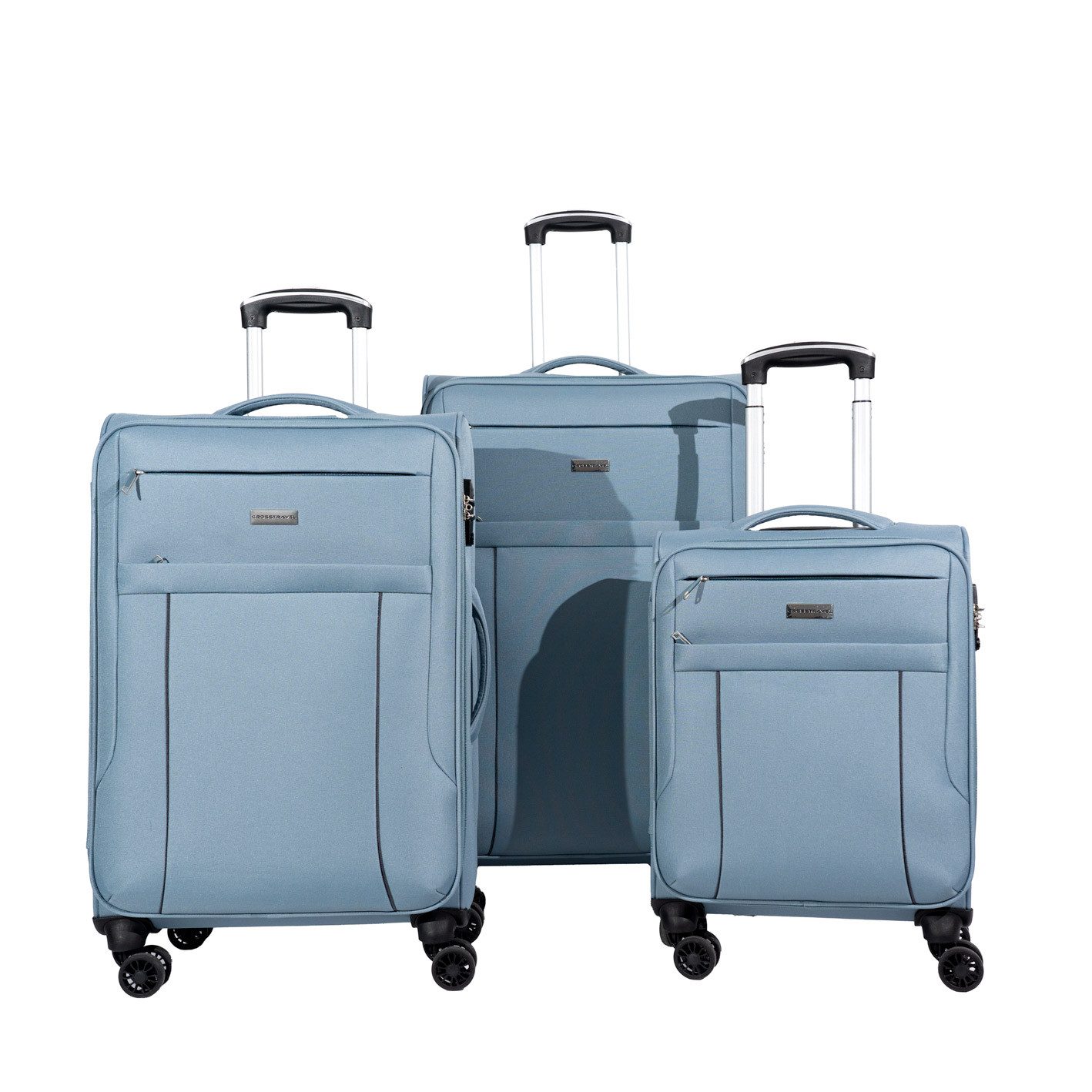 Crosstravel Kofferset Seattle, 4 Rollen, (3 günstig online kaufen