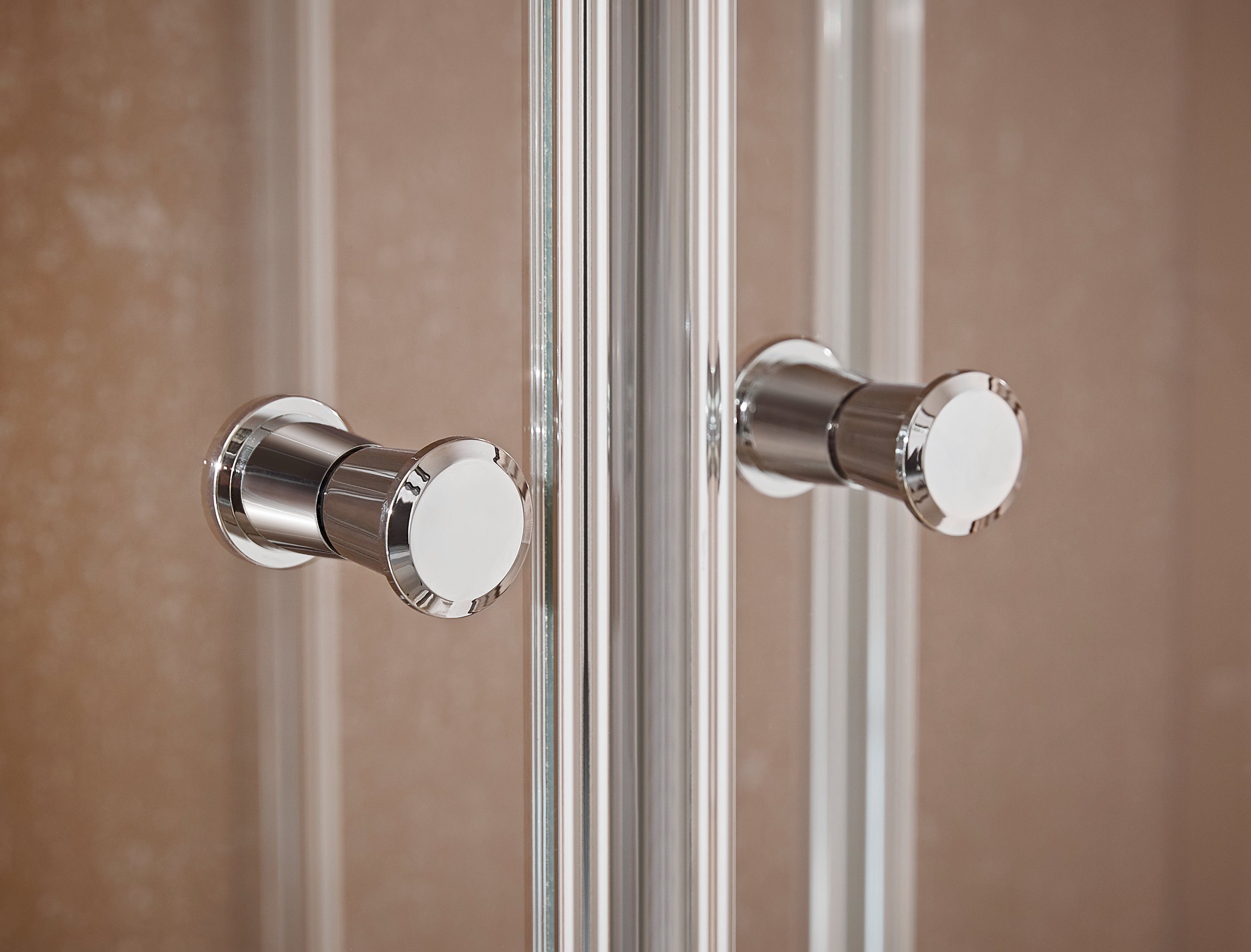 welltime Summer bathtub screen, single-pane safety glass, (6 pieces), folding bathtub screen, glass wall consisting of 6 elements