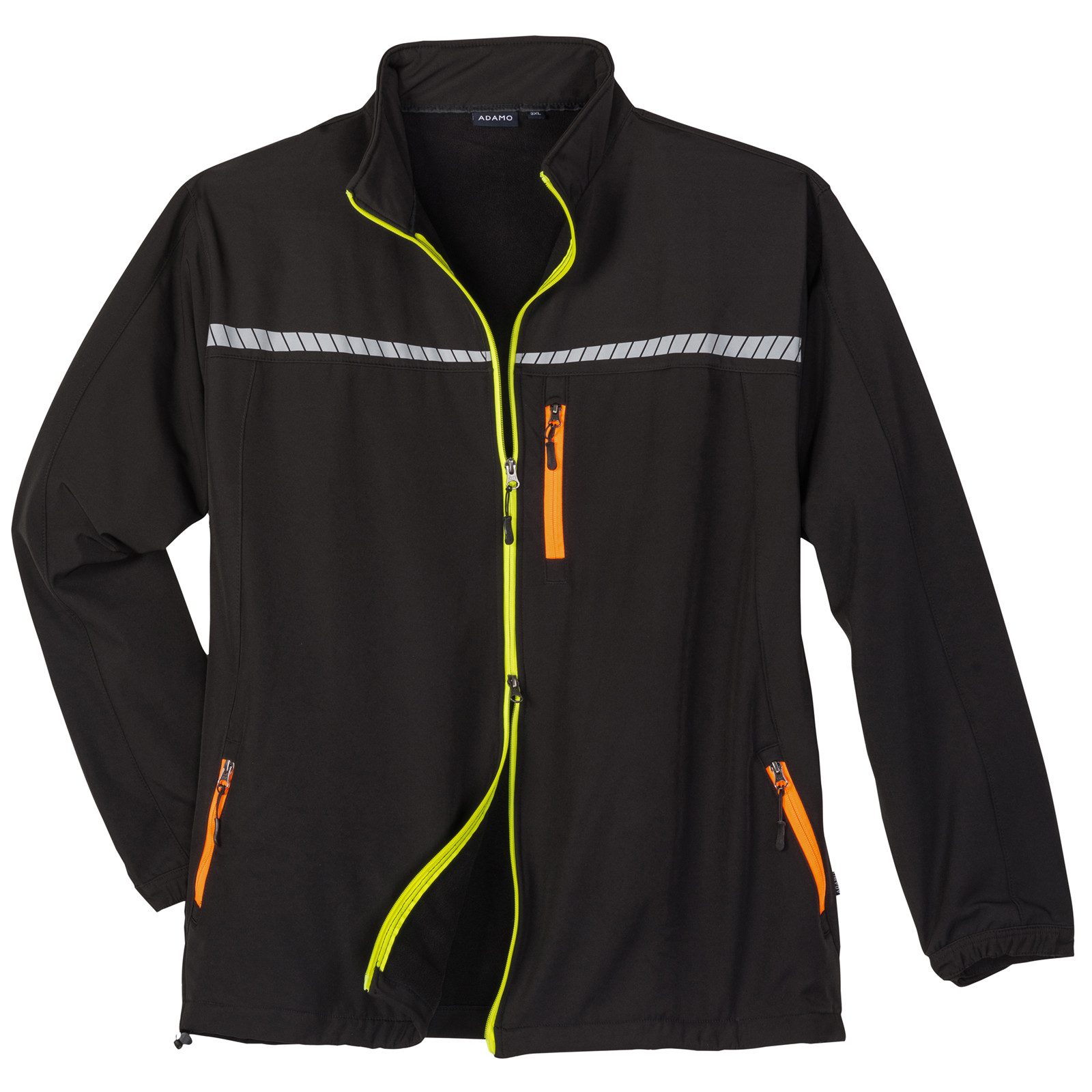 ADAMO Softshelljacke Adamo Fashion XXL Softshell-Arbeitsjacke schwarz