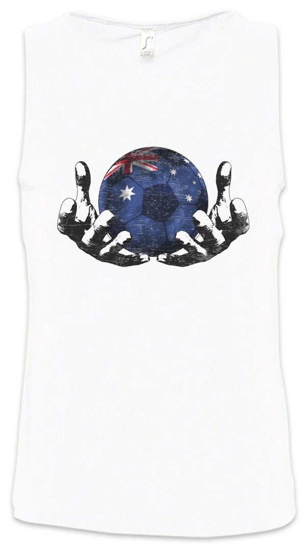 Urban Backwoods Tanktop Australia Football Magic Ball Ärmelloses T-Shirt Australien Fahne Australisch Australian Fußball