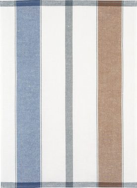 Kracht Geschirrtuch Streifen Karo, (Set, 4-tlg., 4-teilig), 4er Pack Geschirrtücher (4 Stück), ca. 50 x 70 cm, Halbleinen