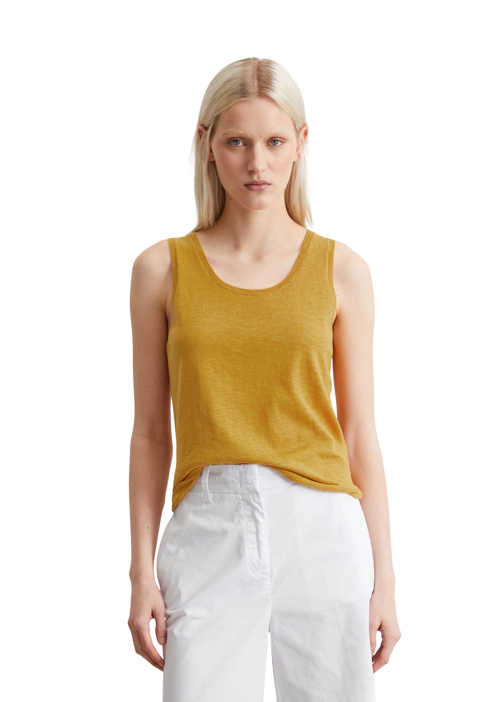 Marc O'Polo Strickpullover aus Organic Cotton-Leinen-Mix günstig online kaufen