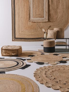 Teppich Jutta, benuta, rund, Höhe: 11 mm, Kunstfaser, Berber, Ethno-Style, Wohnzimmer