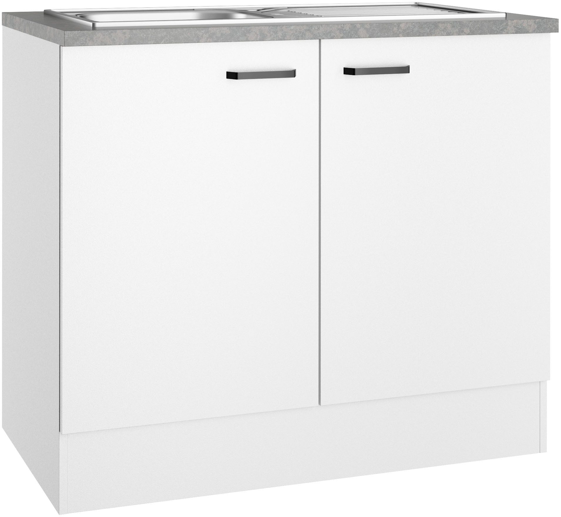 OPTIFIT Spülenschrank OPTImulti Breite 100 cm, Tiefe 60 cm, inkl. Arbeitsplatte und Einbauspüle