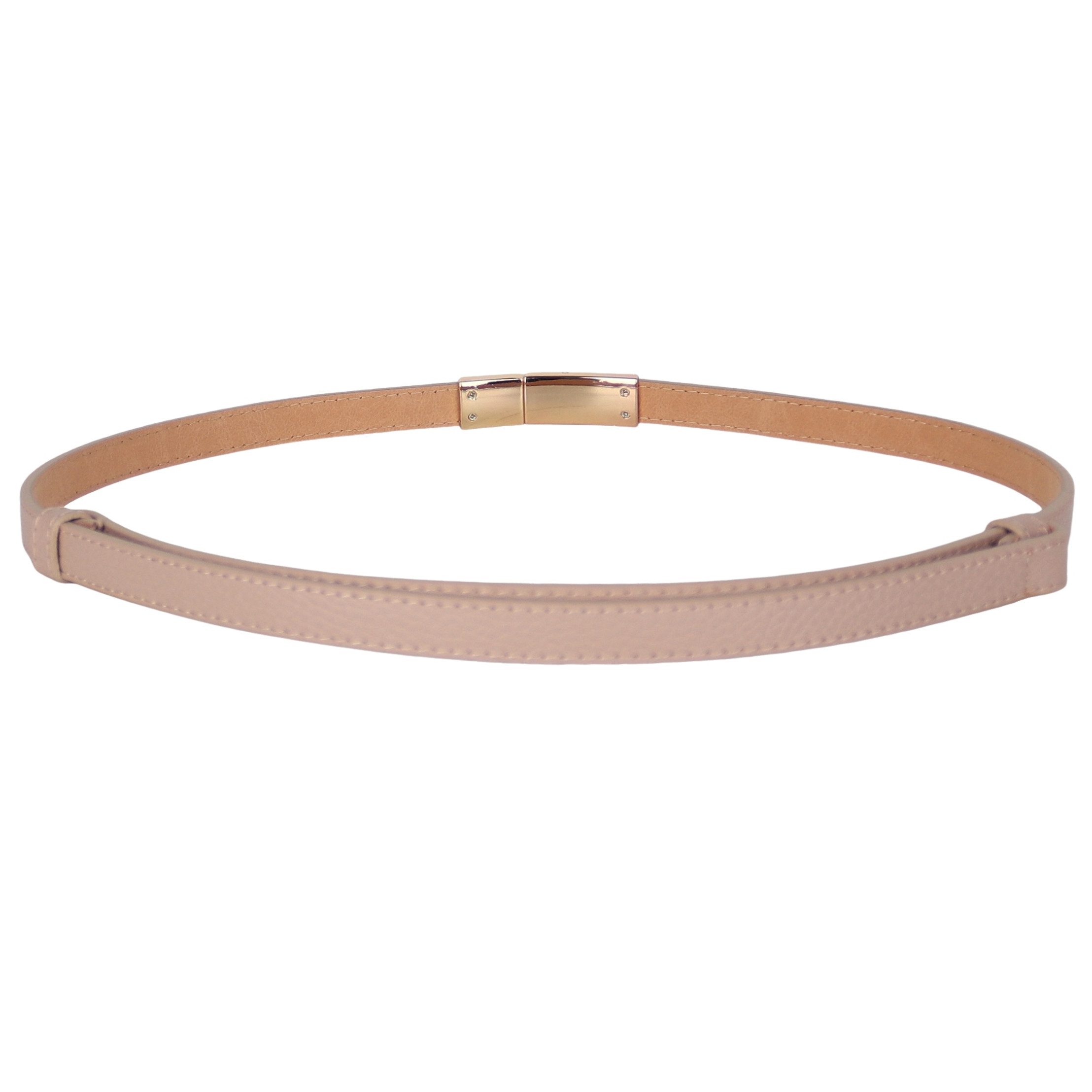 MIRROSI Ledergürtel Damen Gürtel Echtleder, Made in Italy, 18mm breit (Passt fast zu jeder Hosenschlaufe) Einheitsgröße (Geeignet für einen Hüftumfang von ca. 5 – Bild 2 von 5