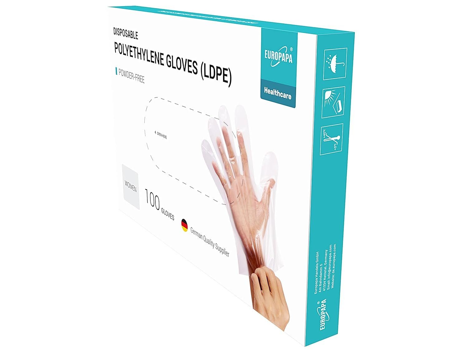 EUROPAPA Einweghandschuhe Vorteilspack LDPE Einweghandschuhe in günstig online kaufen
