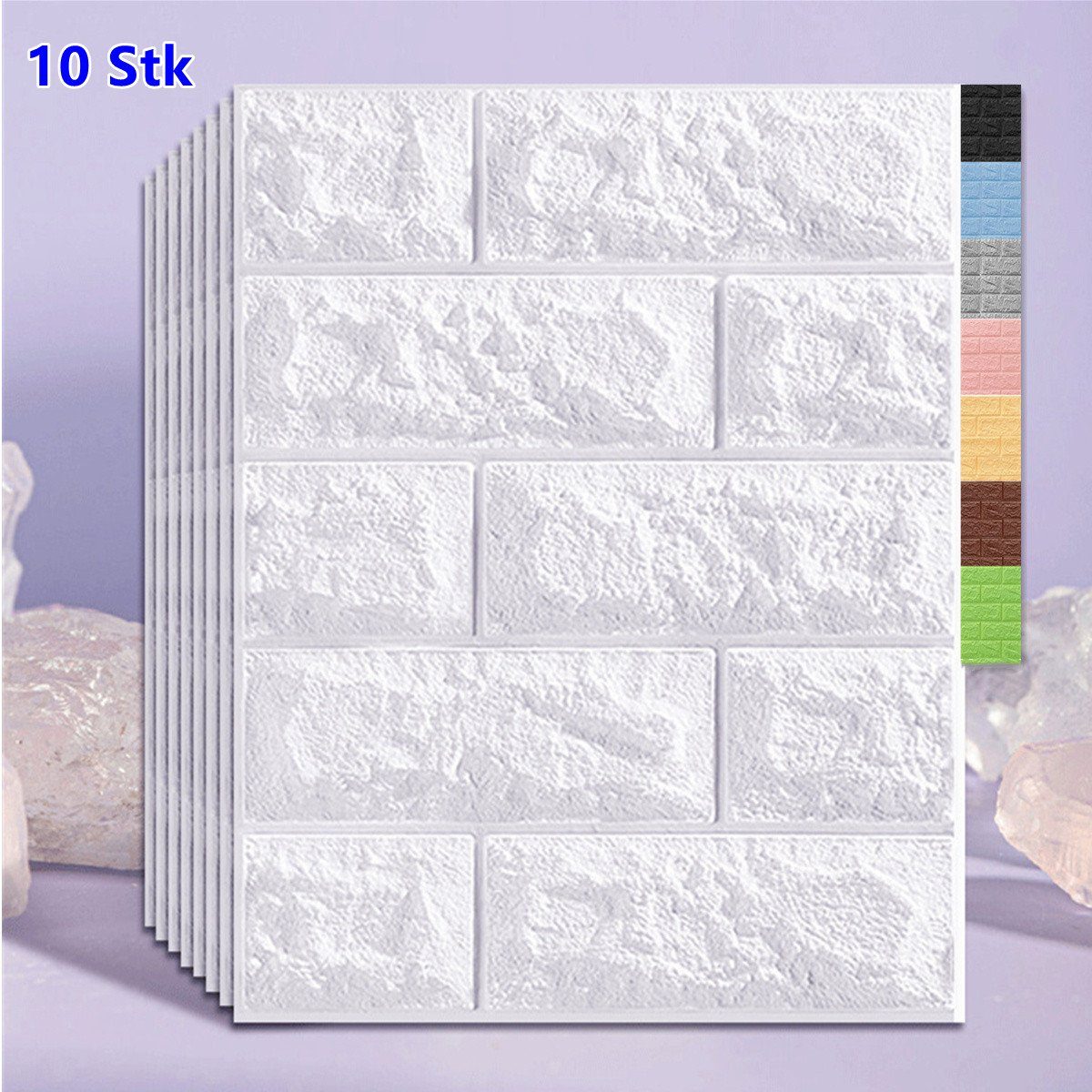 XDeer Wandpaneel 1 Set große 3D Fliesen Ziegel Wandaufkleber,Ziegel Schaump günstig online kaufen