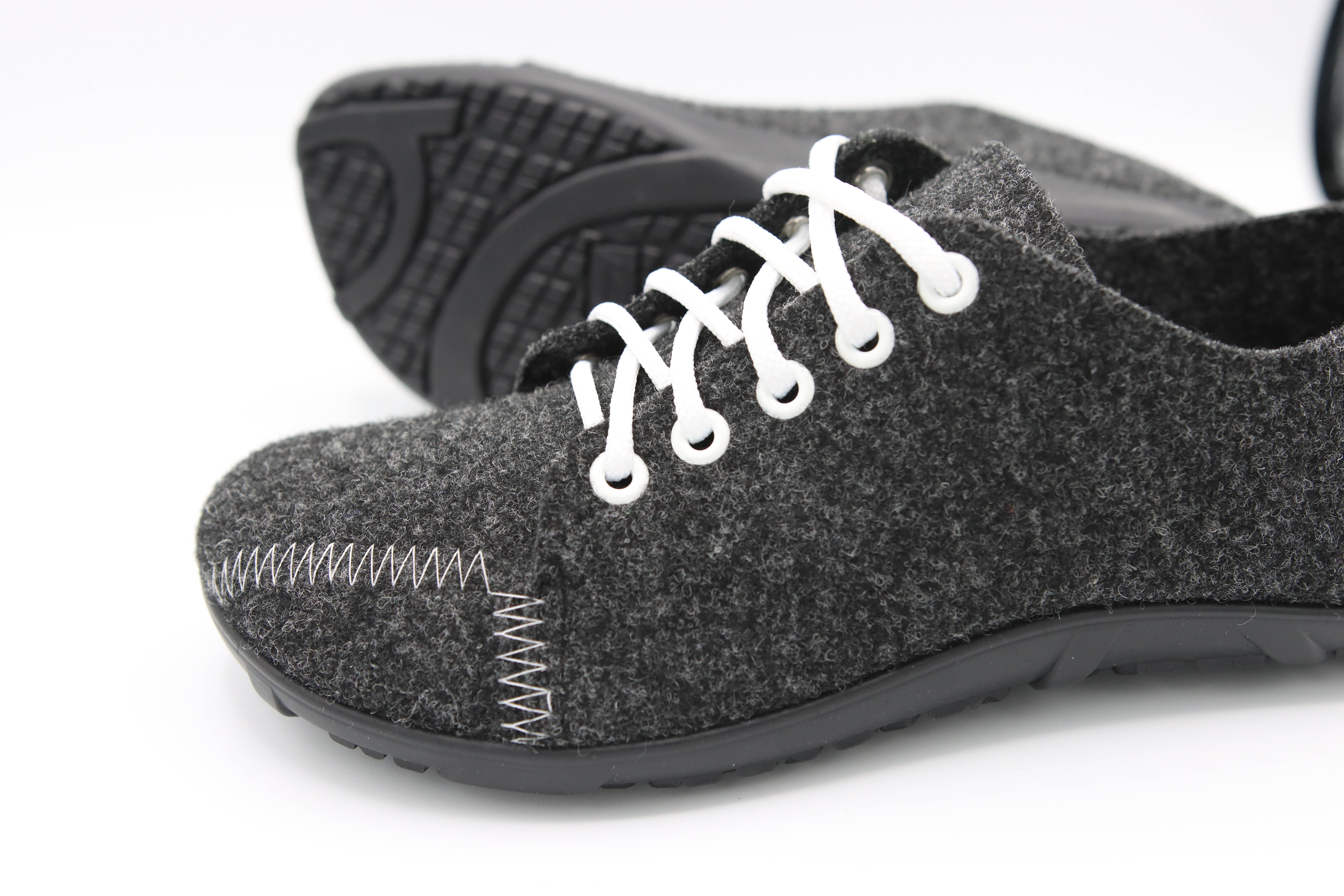 pifit! Sneaker "all day" aus hochwertigem Filz, 32000-0, anthrazit Barfußschuh