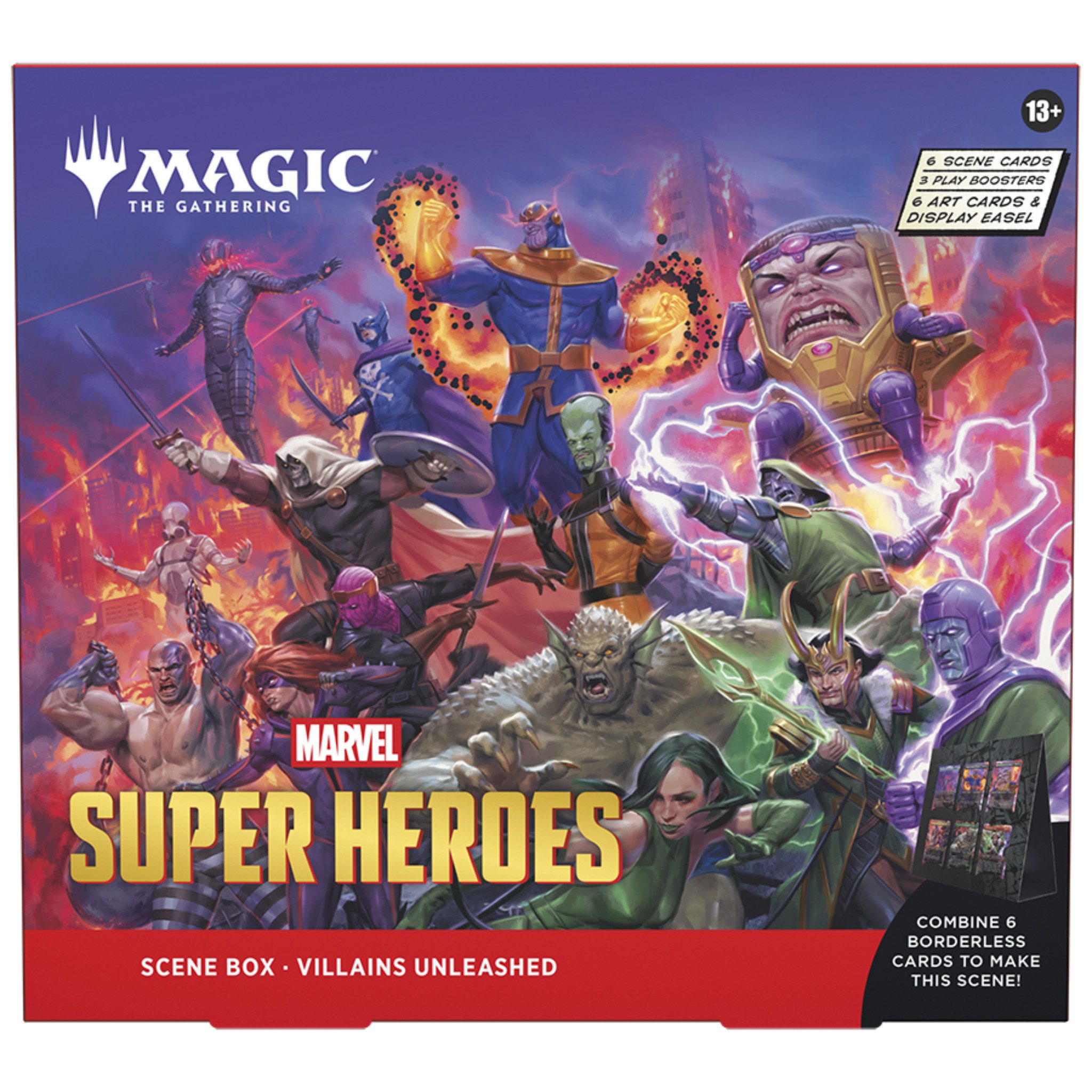 Magic the Gathering Sammelkarte MTG Marvel Super Heroes Scene Box Villains Unleashed – Englisch