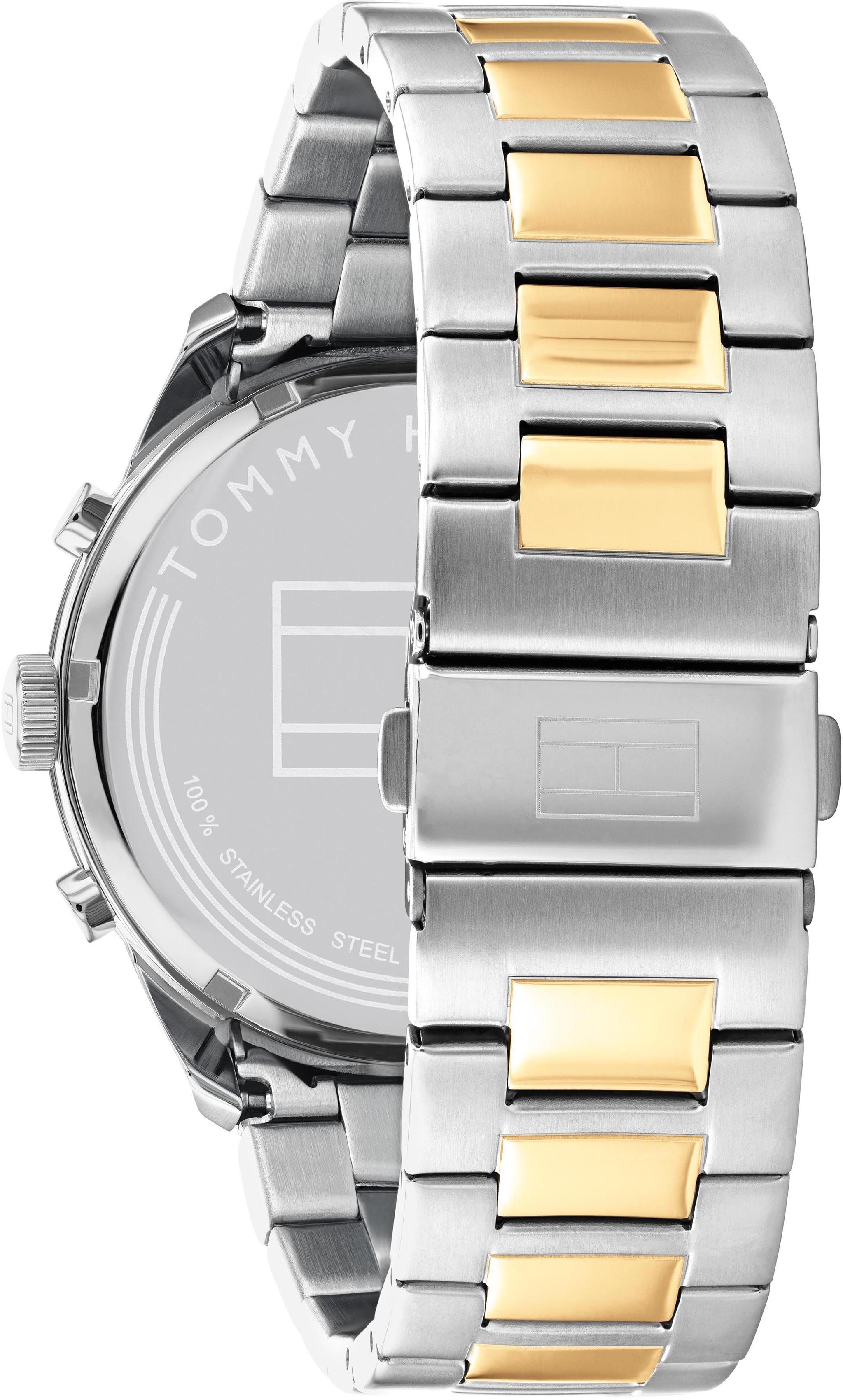 Tommy Hilfiger Multifunktionsuhr MATTHEW 1791944, Quarzuhr, Armbanduhr, Herrenuhr, Datum, Edelstahlarmband