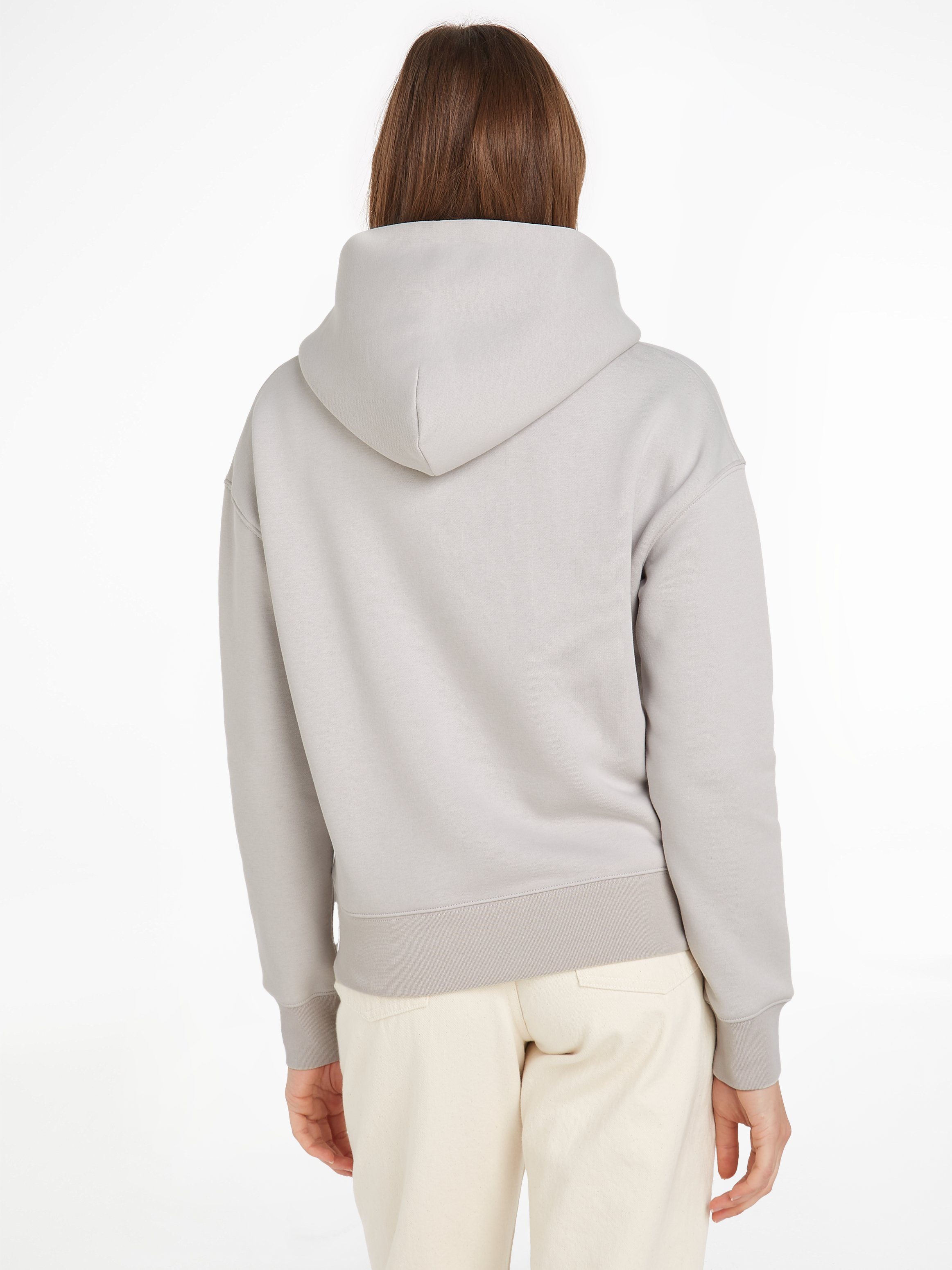 Calvin Klein Kapuzensweatshirt METALLIC MICRO HOODIE Haze LOGO Morning