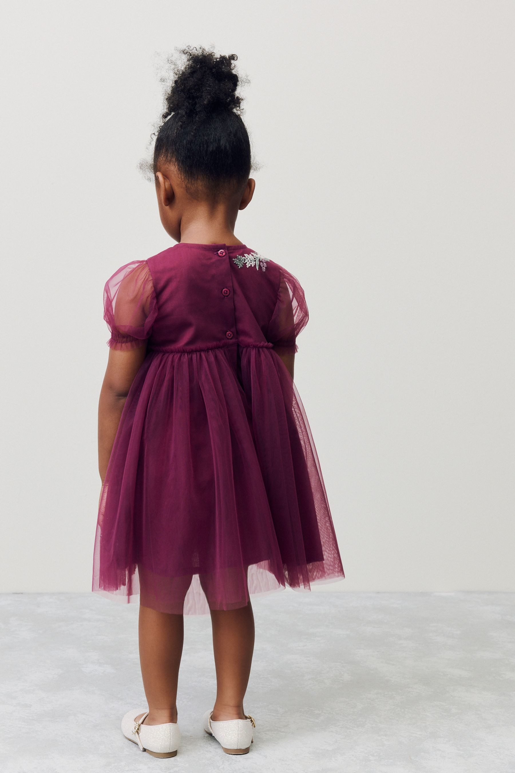 Next Partykleid Besticktes Kleid aus Netzstoff günstig online kaufen