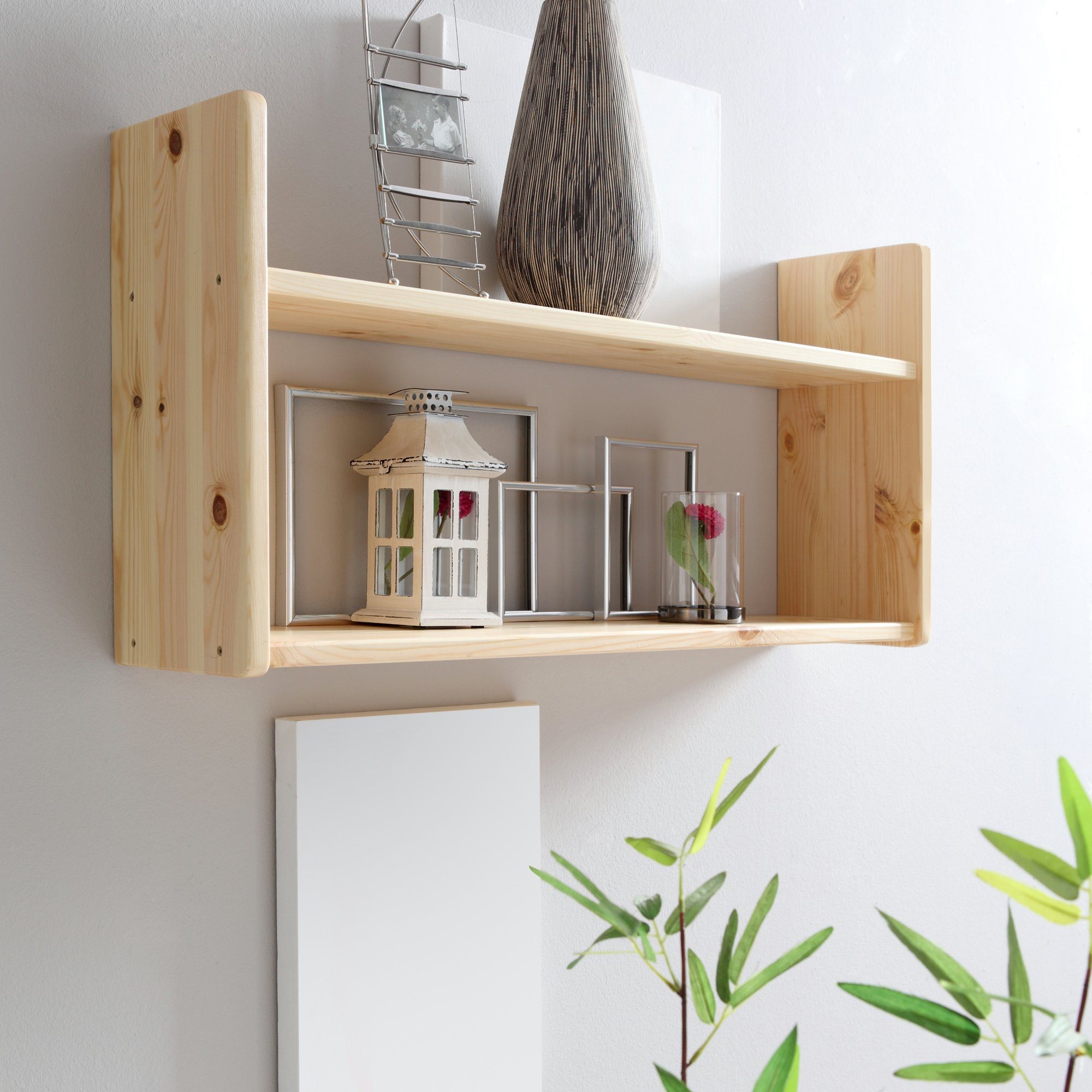 Ticaa Wandregal Wandregal Hängeregal Kiefer Natur, in verschiedenen Variant günstig online kaufen